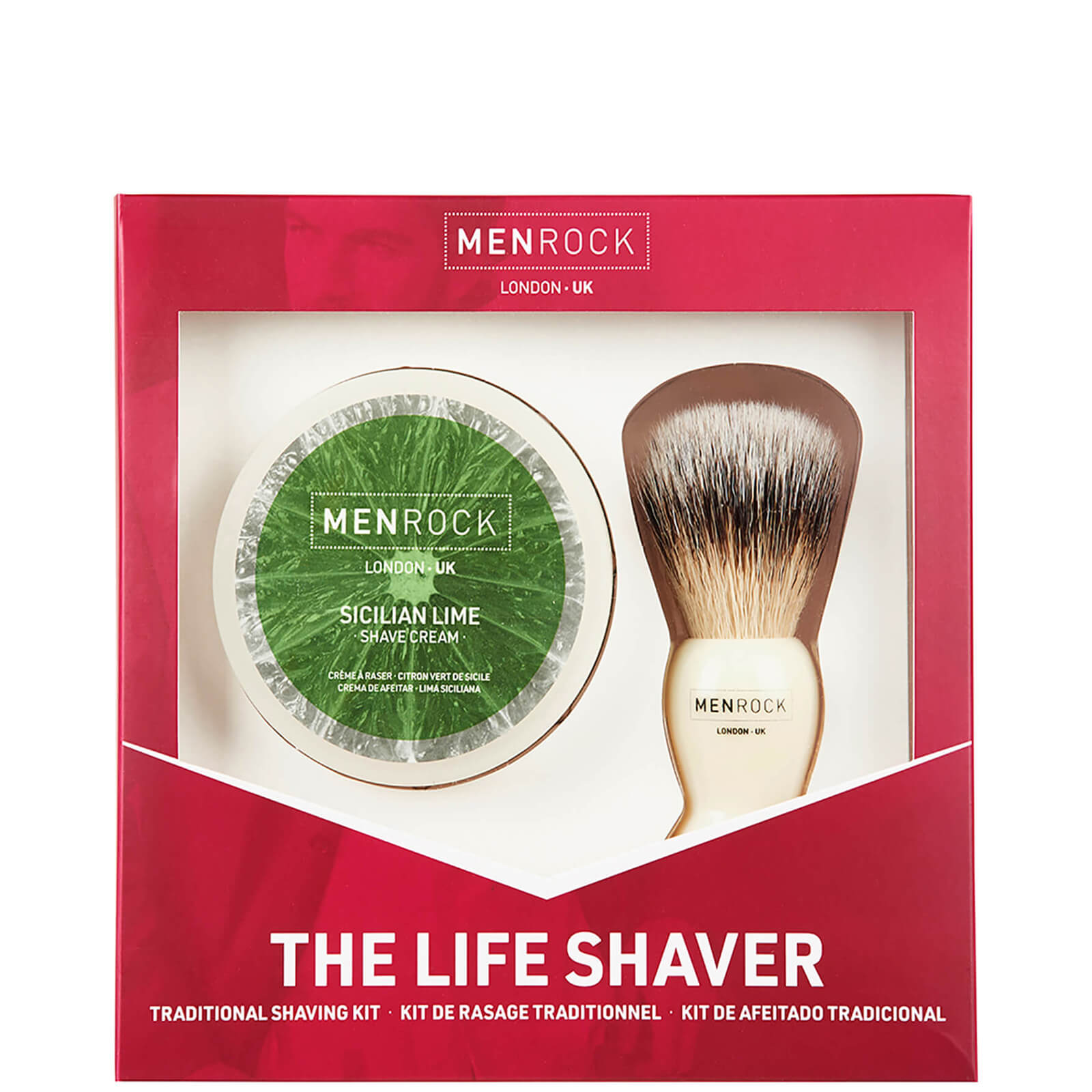 Men Rock The Life Shaver (Sicilian Lime Shave Cream, The Brush)