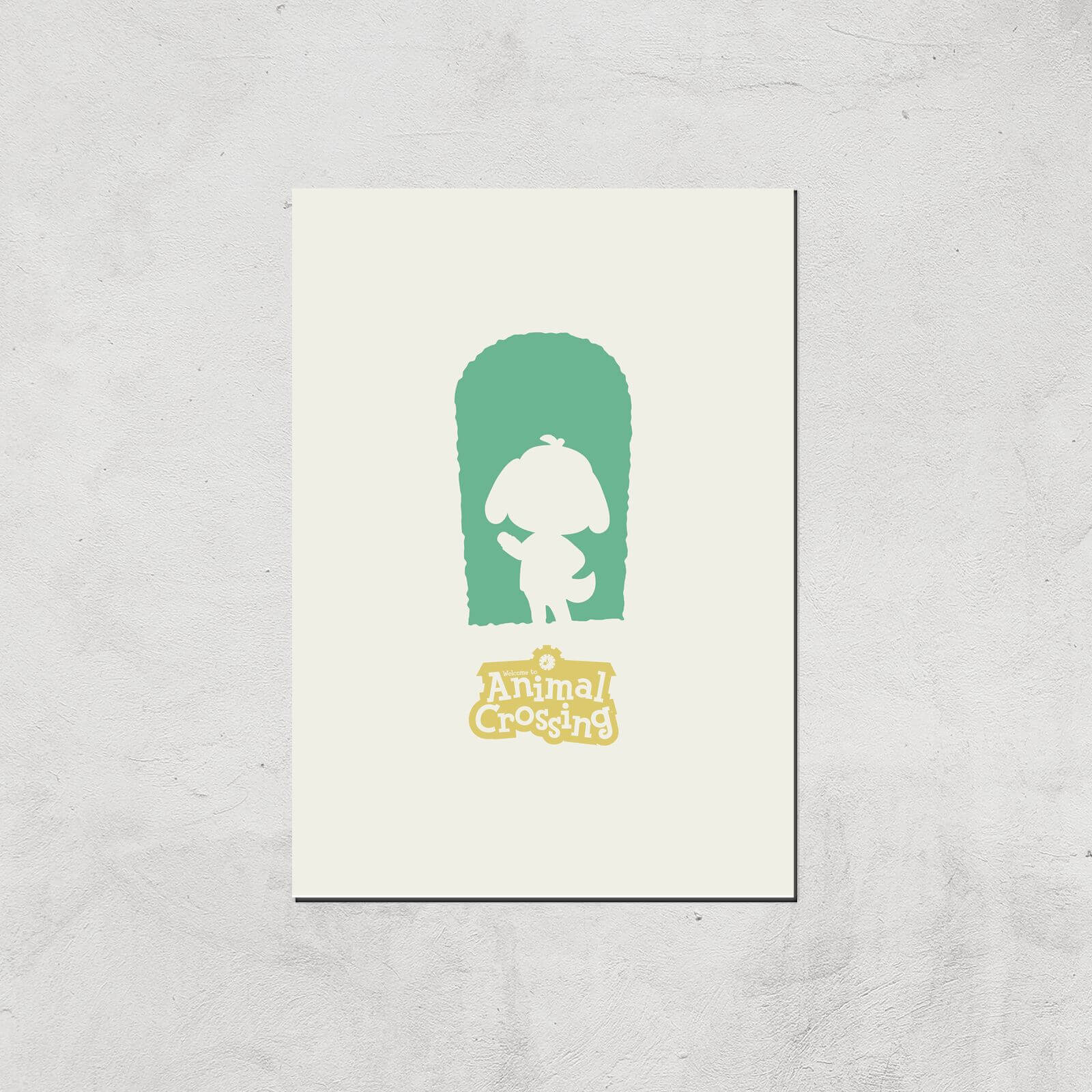 Nintendo Animal Crossing Green Door Art Print - A4 - Print Only
