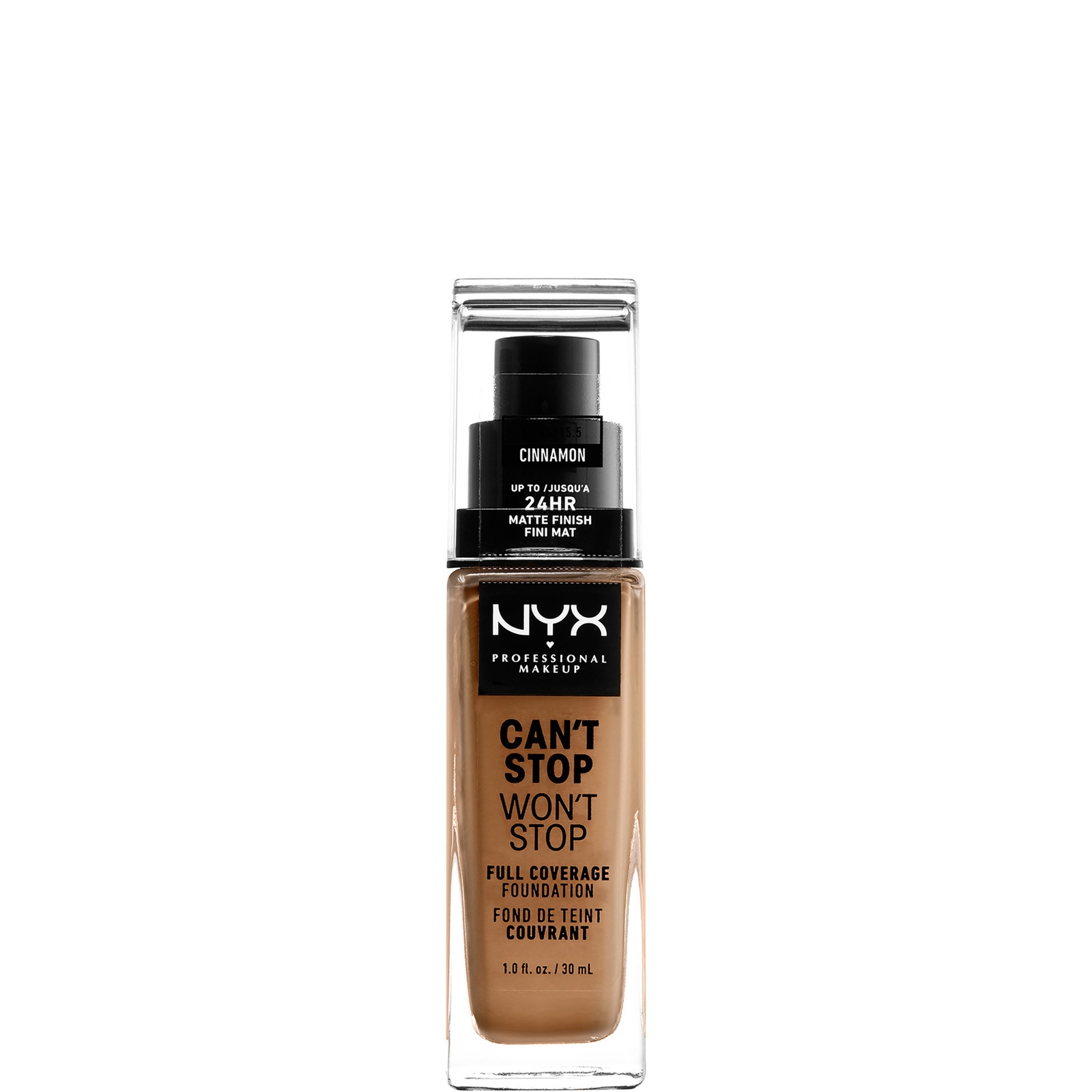 NYX Professional Makeup Can't Stop Won't Stop 24 Hour Foundation (Various Shades) - Cinnamon
NYX Professional Makeup Can't Stop Won't Stop 24 Hour Foundation (Various Shades) - Cinnamon