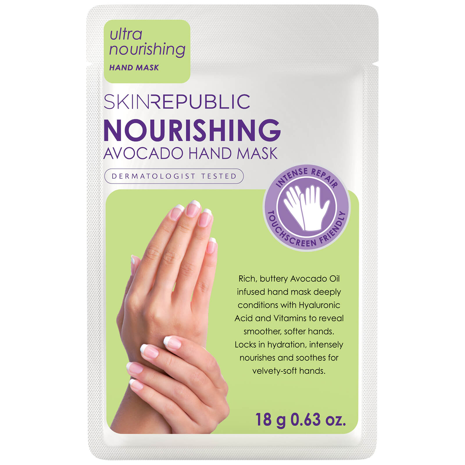 Skin Republic Nourishing Avocado Hand Mask 18g