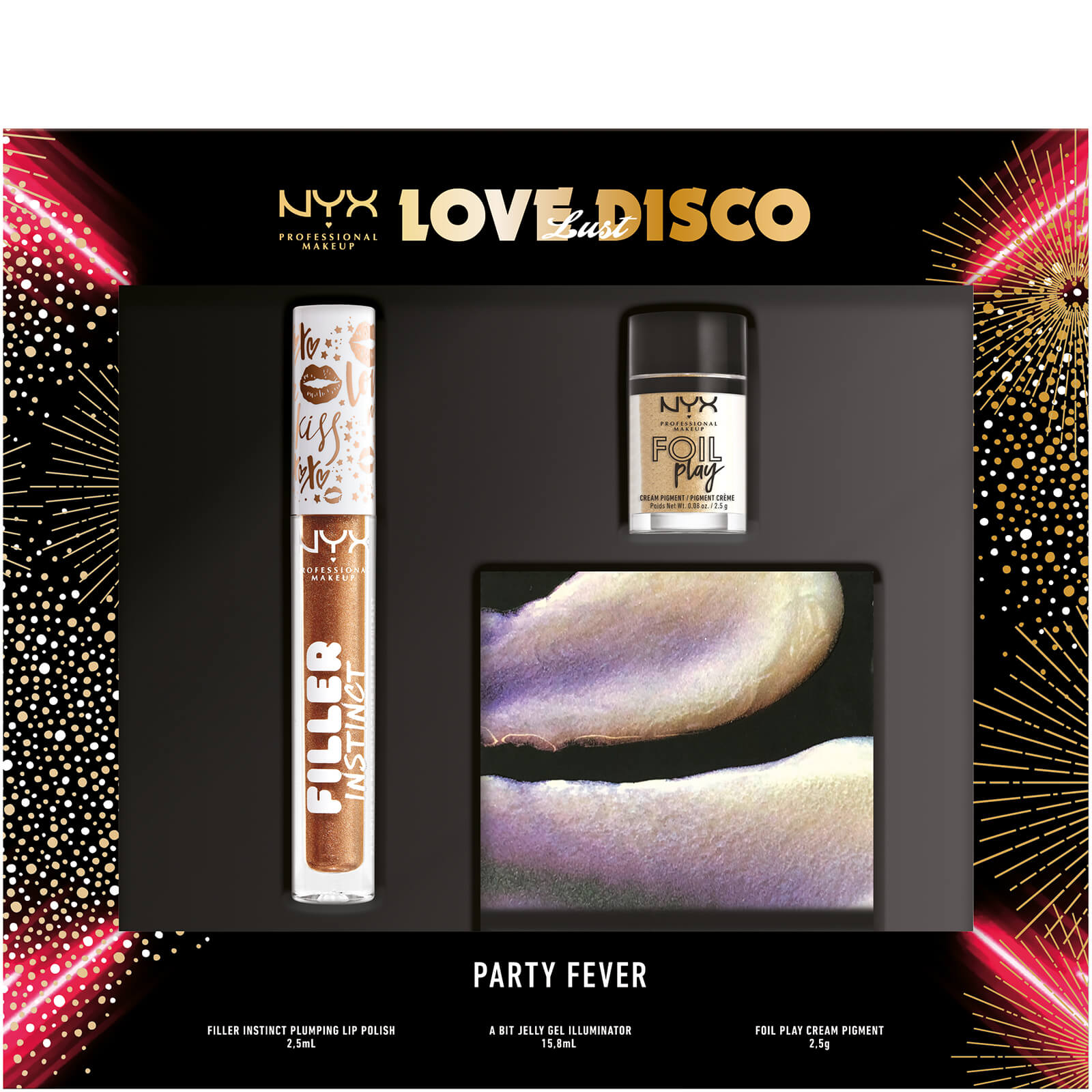 NYX Professional Makeup Party Fever Sachet Glow and Sparkle Christmas Gift Set
NYX Professional Makeup Party Fever Sachet Glow and Sparkle Christmas Gift Set