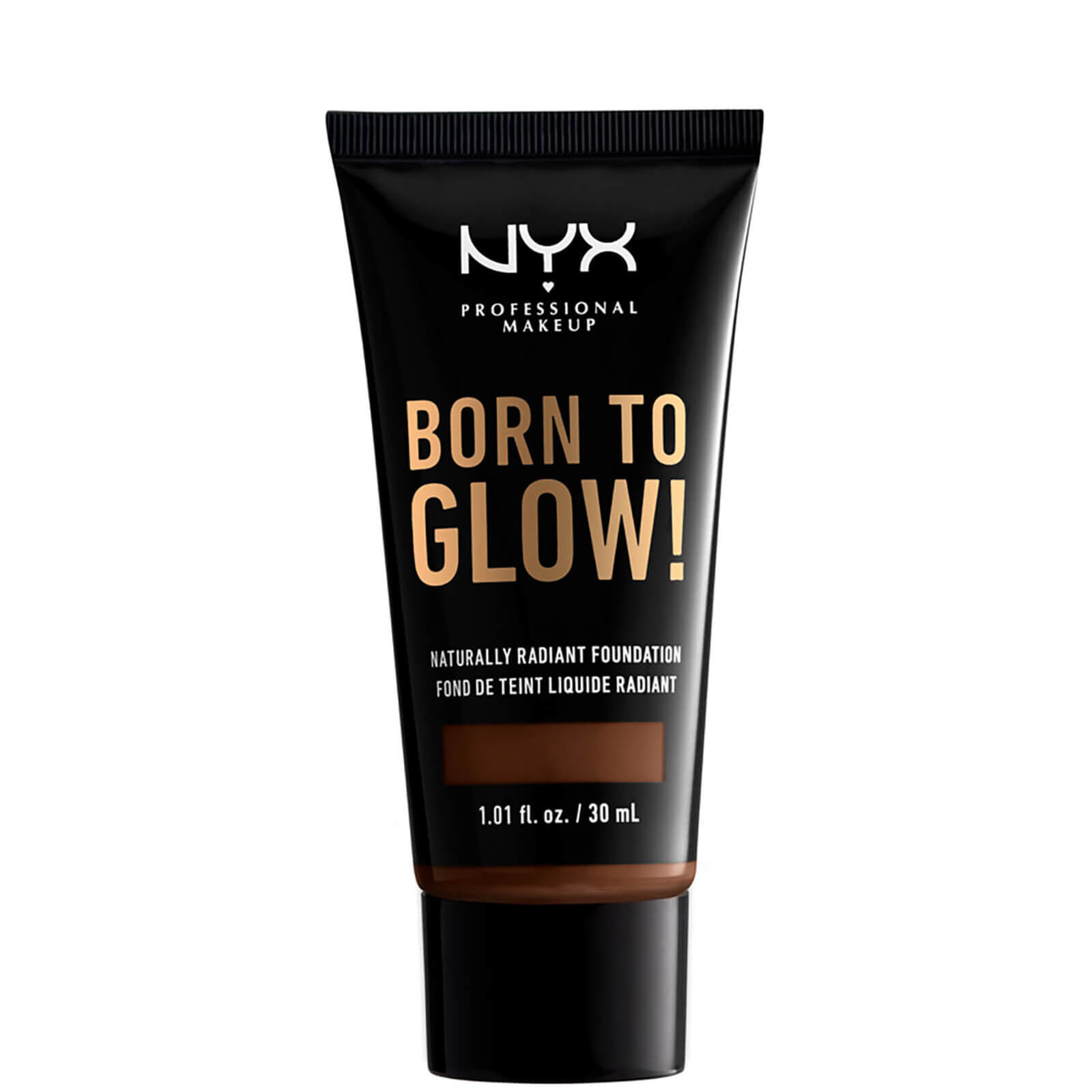 NYX Professional Makeup Born to Glow Naturally Radiant Foundation 30ml (Various Shades) - Deep Walnut
NYX Professional Makeup Born to Glow Naturally Radiant Foundation 30ml (Various Shades) - Deep Walnut