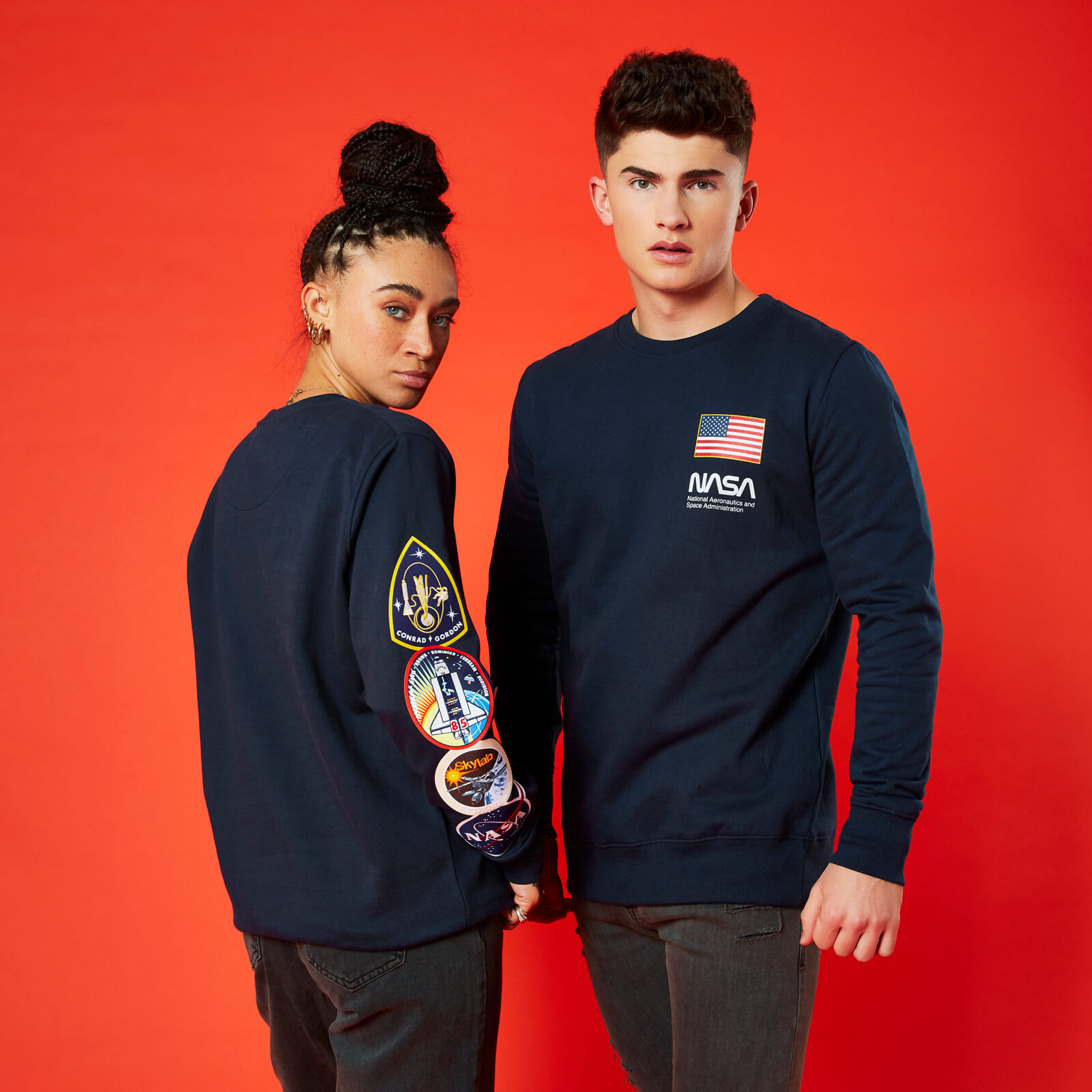 Sweat-Shirt NASA Mission - Bleu Marine - Unisexe - XXL