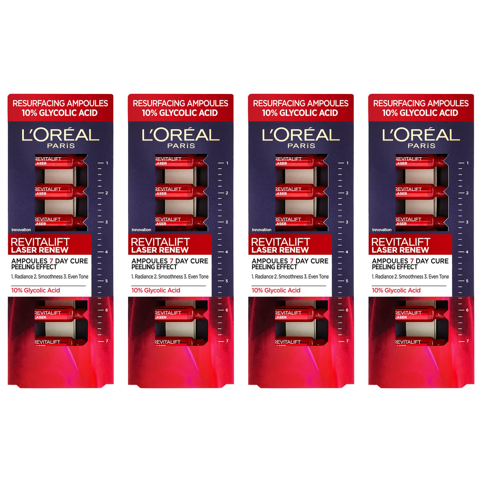 L'Oréal Paris Revitalift Laser Ampoules 10% Glycolic Acid Peel Monthly Pack - Exclusive
L'Oréal Paris Revitalift Laser Ampoules 10% Glycolic Acid Peel Monthly Pack - Exclusive