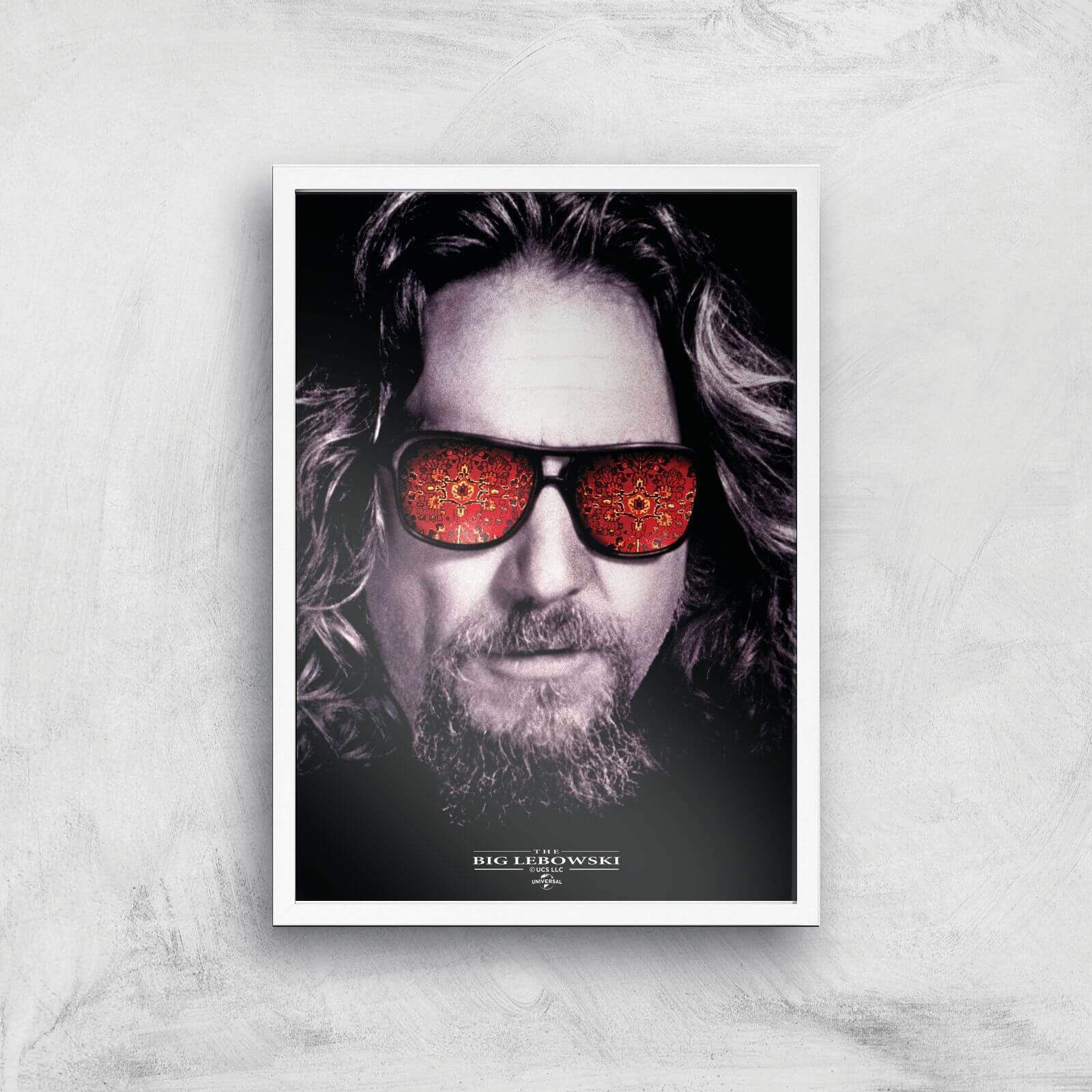 The Big Lebowski Giclee Art Print - A4 - White Frame