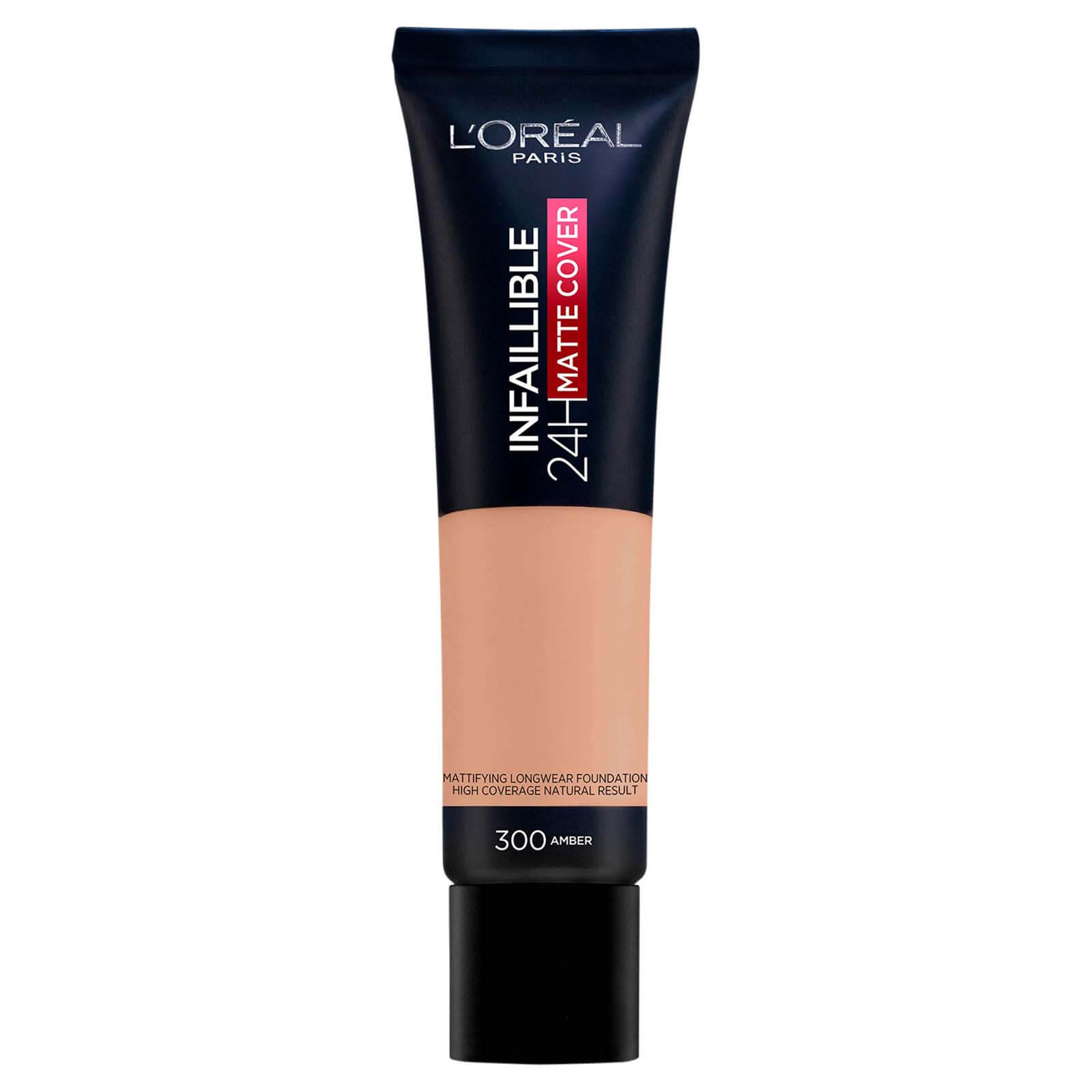 L’Oréal Paris Infallible 24hr Matte Cover Liquid Foundation 35ml (Various Shades) - 300 Amber
L’Oréal Paris Infallible 24hr Matte Cover Liquid Foundation 35ml (Various Shades) - 300 Amber