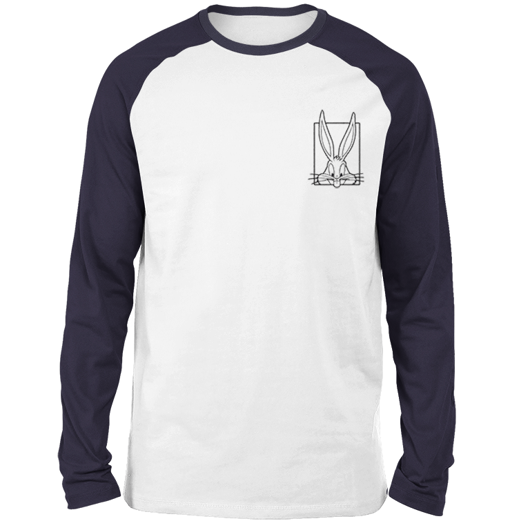T-shirt à manches longues Raglan Looney Tunes Bugs Bunny - Brodé - Blanc/Bleu Marine - Unisexe - M
T-shirt à manches longues Raglan Looney Tunes Bugs Bunny - Brodé - Blanc/Bleu Marine - Unisexe - M
