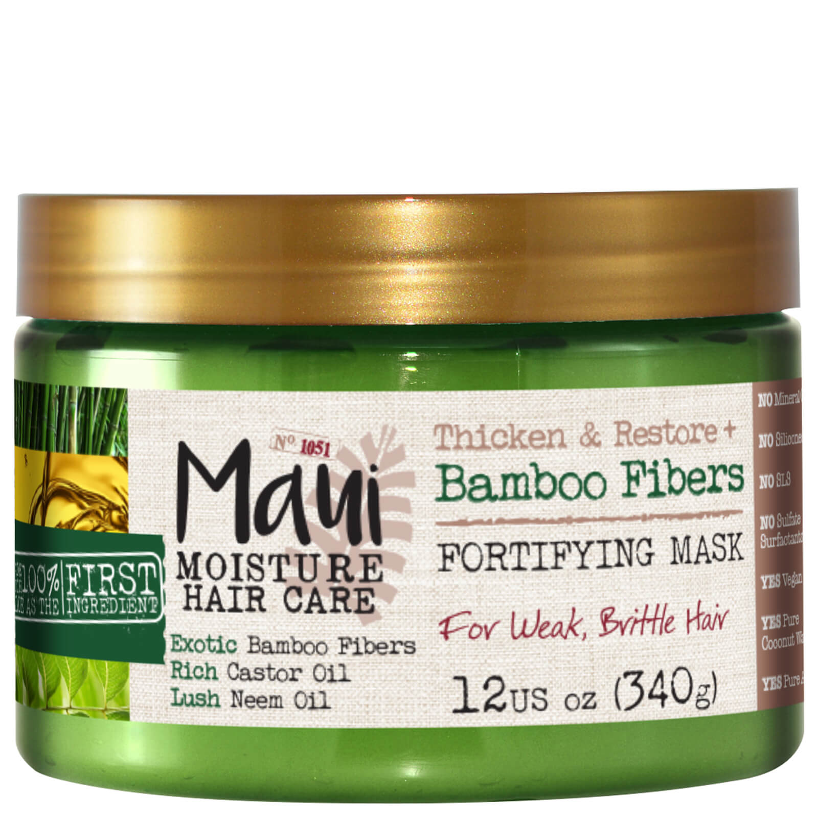 Maui Moisture Thicken and Restore+ Bamboo Fibres Fortifying Hair Mask 340g