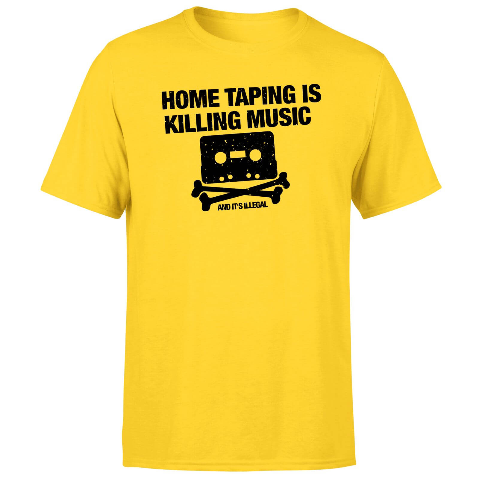 Home Taping Is Killing Music Black Men's T-Shirt - Yellow - XS - Citron
Home Taping Is Killing Music Black Men's T-Shirt - Yellow - XS - Citron
