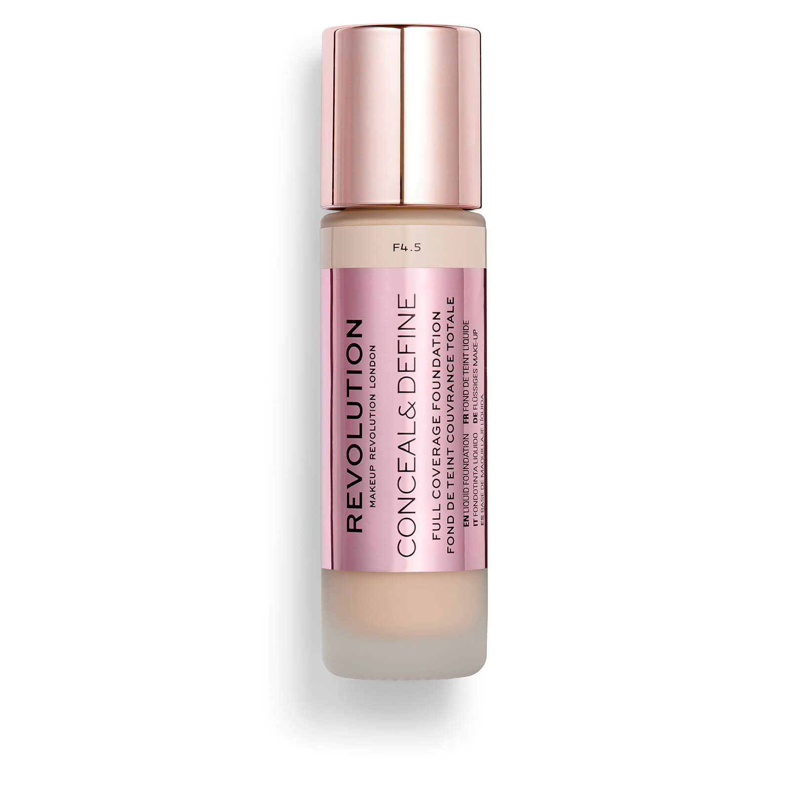 Makeup Revolution Conceal & Define Foundation (Various Shades) - F4.5