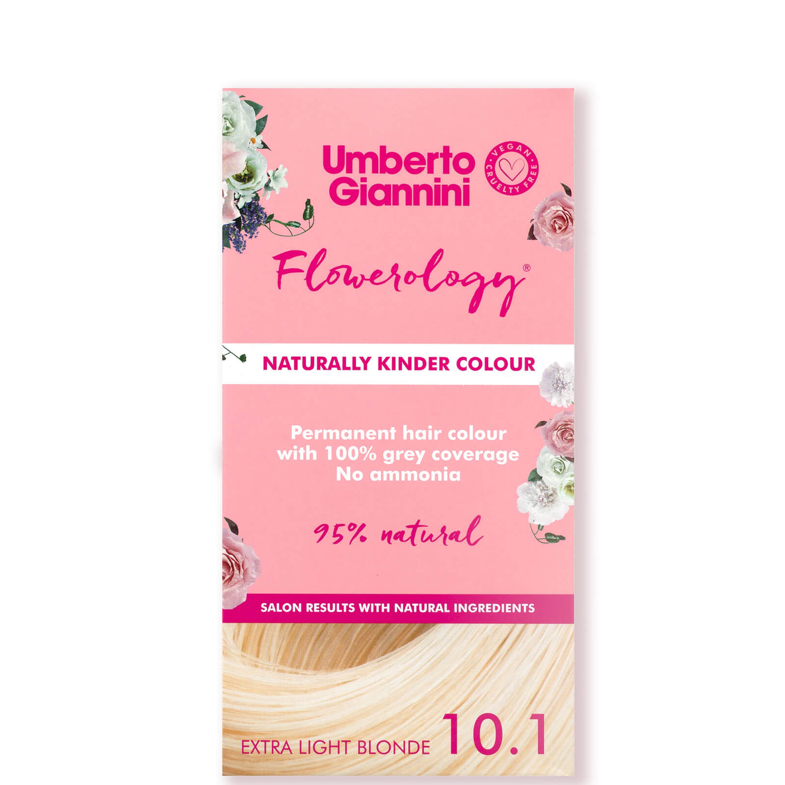 Umberto Giannini Flowerology Naturally Kinder Colour - Extra Light Blonde 10.1 195ml
Umberto Giannini Flowerology Naturally Kinder Colour - Extra Light Blonde 10.1 195ml