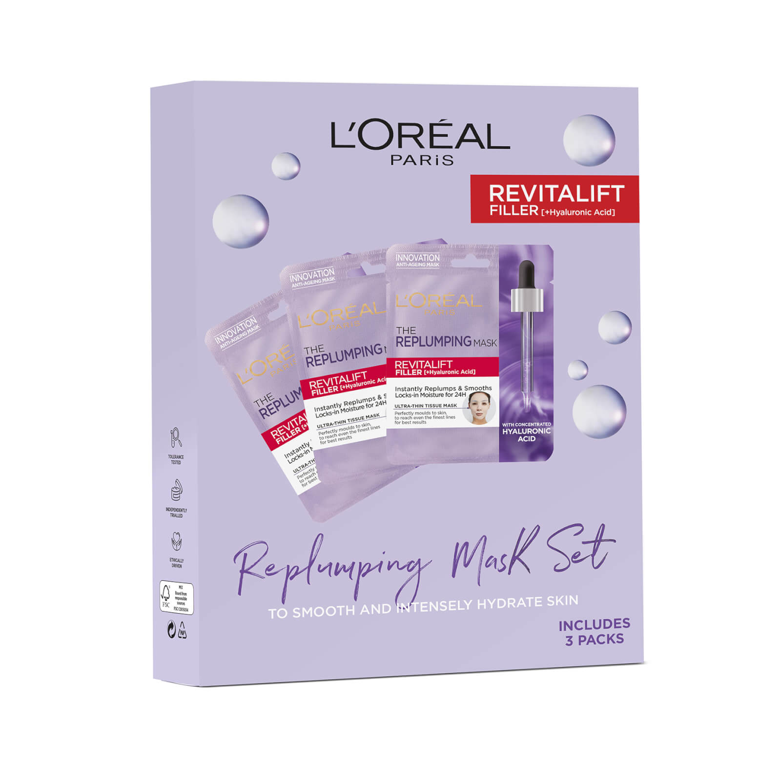 L’Oreal Paris Replumping Tissue Mask Set