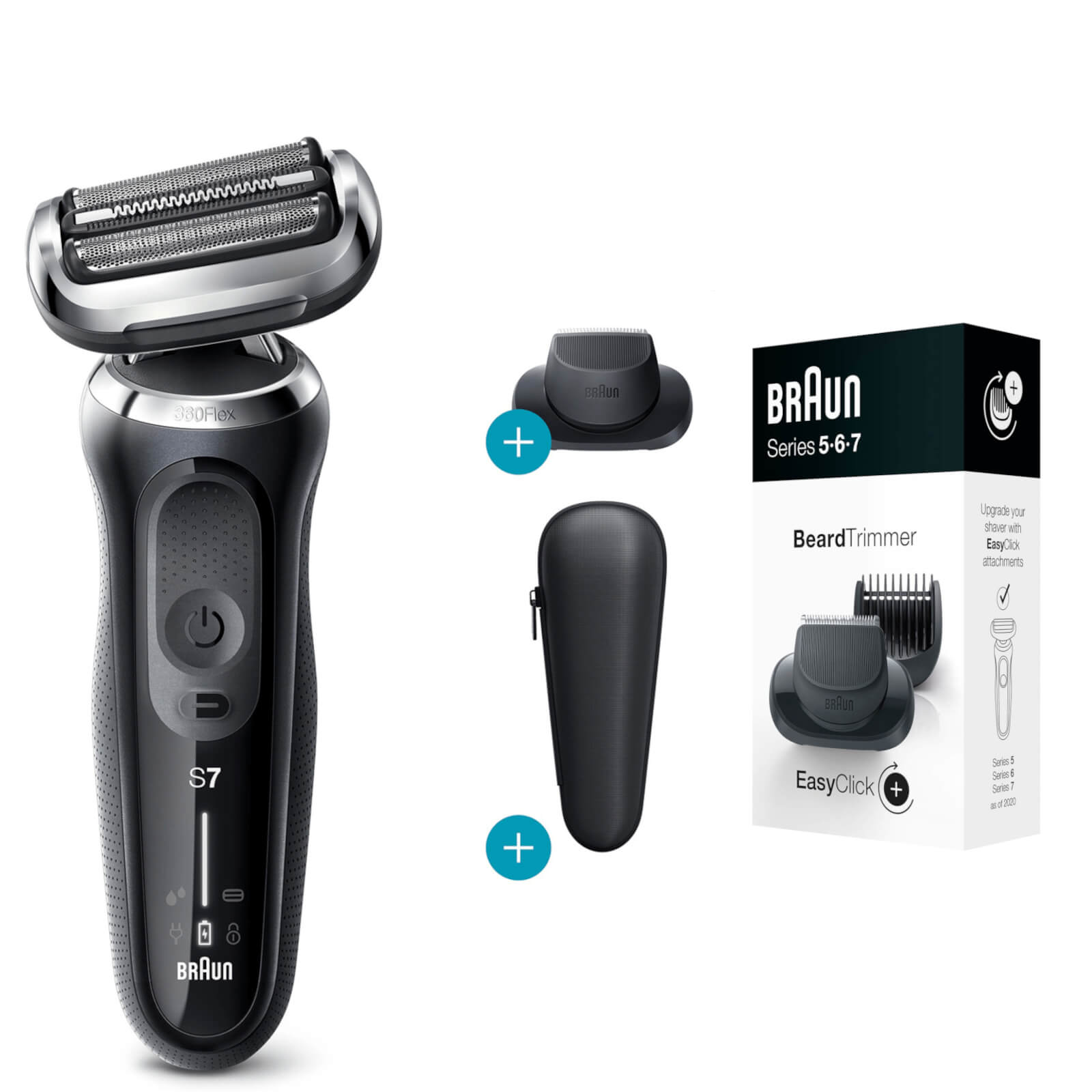 Braun Series 7 Electric Shaver with Precision Trimmer and Beard Trimmer Bundle
Braun Series 7 Electric Shaver with Precision Trimmer and Beard Trimmer Bundle