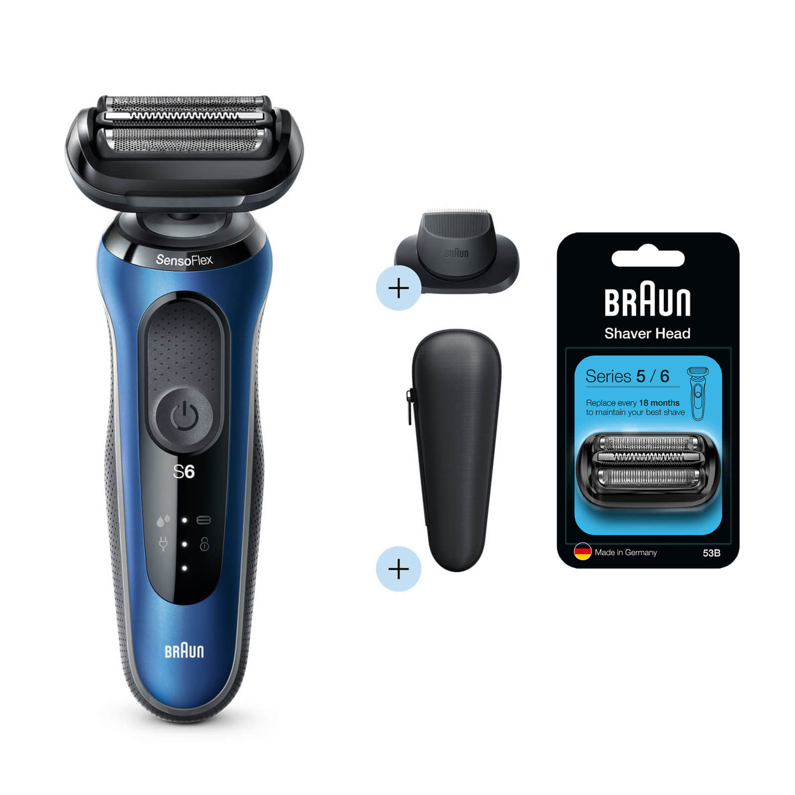 Braun Series 6 Electric Shaver with Precision Trimmer and Shaver Head Replacement Bundle
Braun Series 6 Electric Shaver with Precision Trimmer and Shaver Head Replacement Bundle