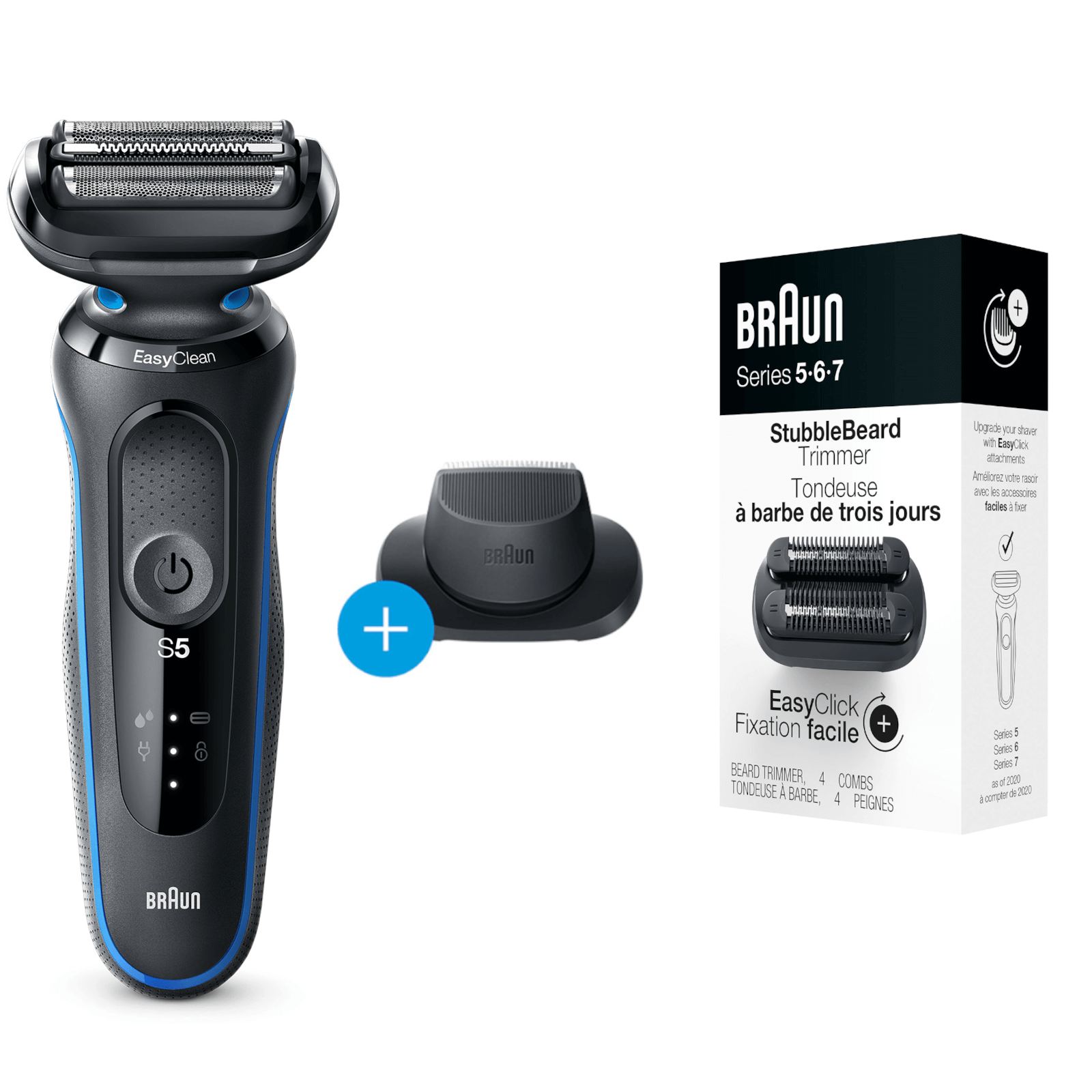 Braun Series 5 Electric Shaver with Precision Trimmer and StubbleBeard Trimmer Bundle
Braun Series 5 Electric Shaver with Precision Trimmer and StubbleBeard Trimmer Bundle