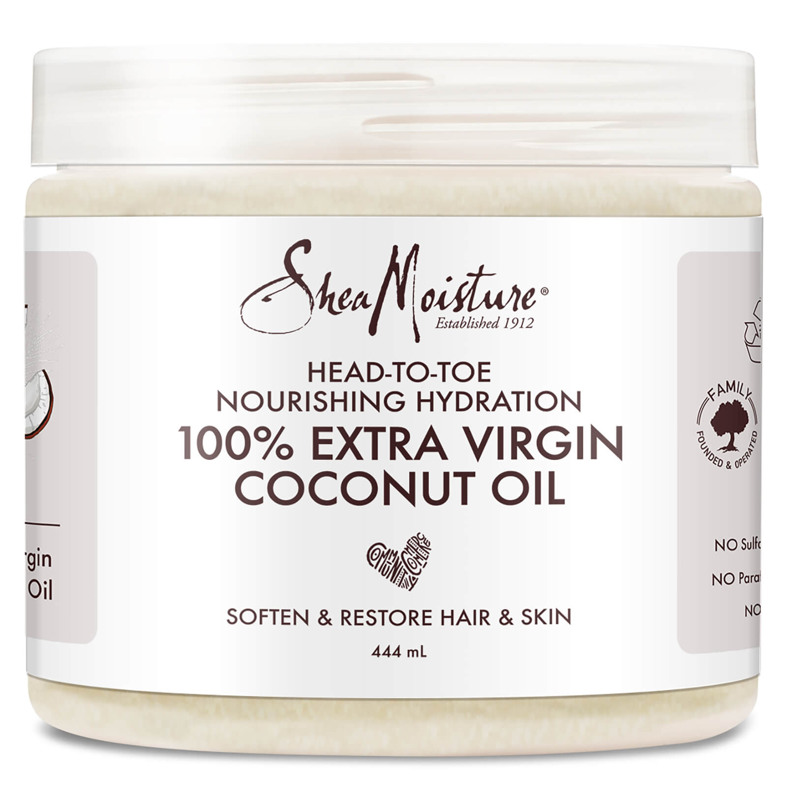 Shea Moisture 100% Extra Virgin Coconut Oil Head to Toe 444ml
Shea Moisture 100% Extra Virgin Coconut Oil Head to Toe 444ml