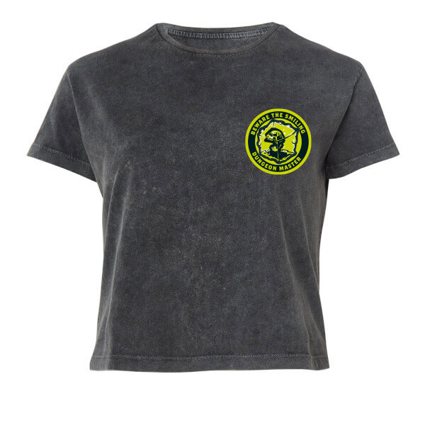 Donjons & Dragons Smiling DM femme Cropped t-shirt - noir délavé - XL - Black Acid Wash
Donjons & Dragons Smiling DM femme Cropped t-shirt - noir délavé - XL - Black Acid Wash