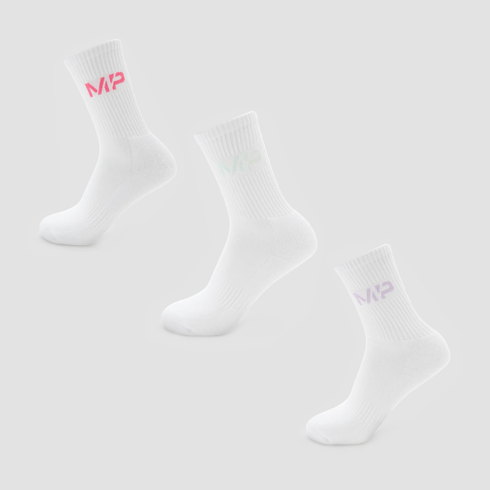 MP Women's Neon MP Logo Crew Socks (3 Pack) - White/Candy Floss/Neomint/Lilac - UK 3-6
MP Women's Neon MP Logo Crew Socks (3 Pack) - White/Candy Floss/Neomint/Lilac - UK 3-6