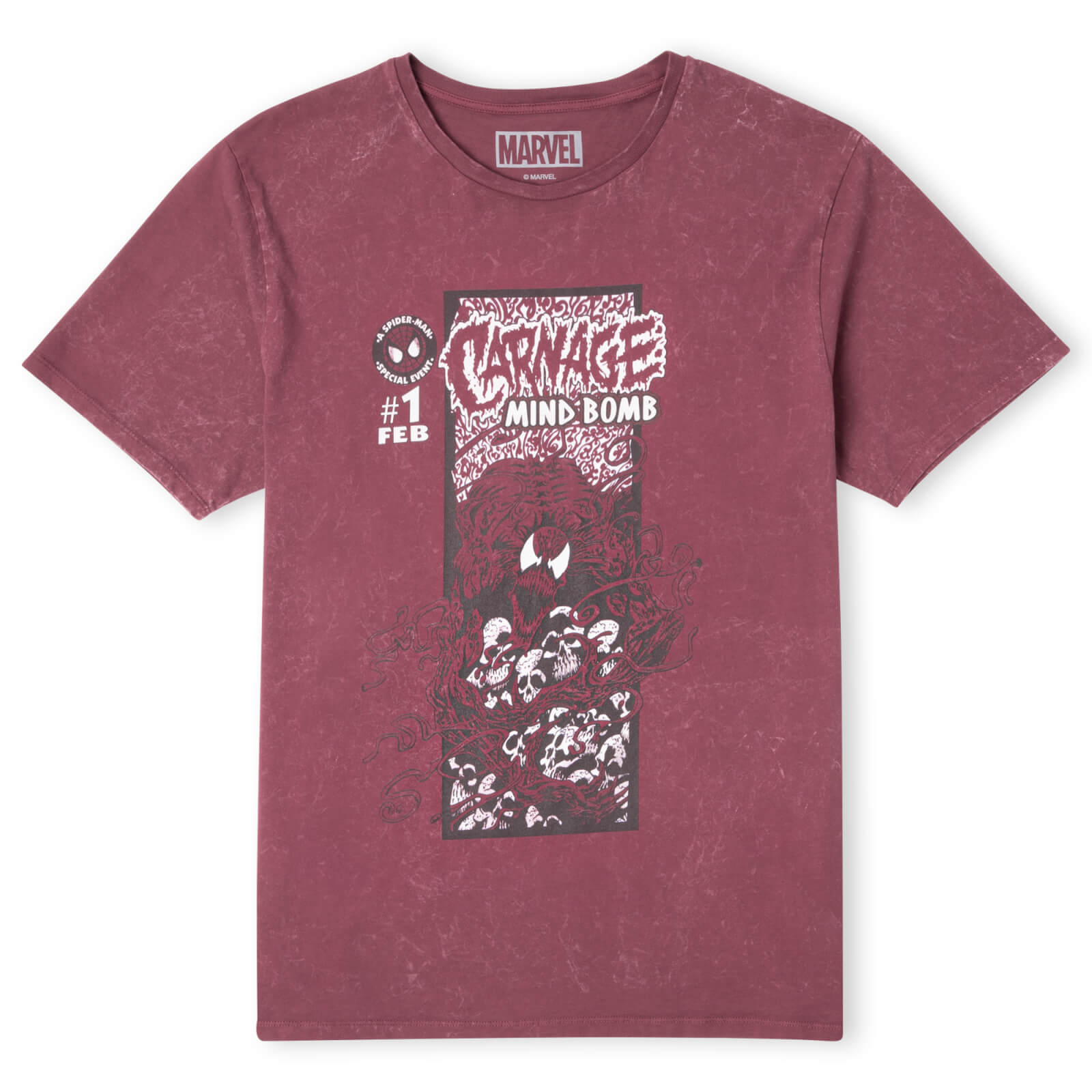 Venom Carnage Comic Unisex T-Shirt - Burgundy Acid Wash - XXL - Burgundy Acid Wash
Venom Carnage Comic Unisex T-Shirt - Burgundy Acid Wash - XXL - Burgundy Acid Wash