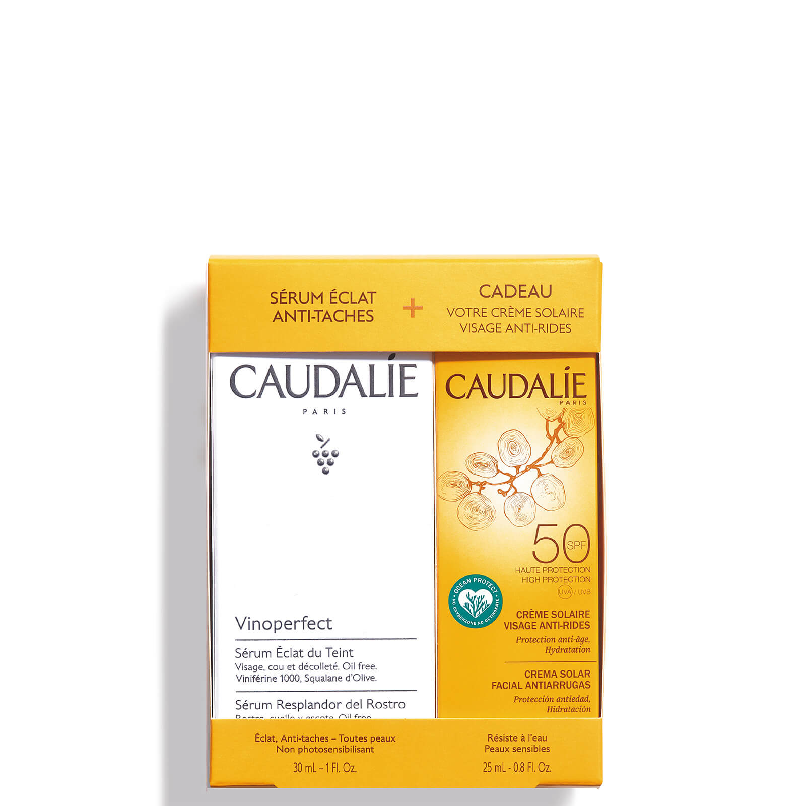 Caudalie Vinoperfect Serum And Suncare SPF 50 Duo