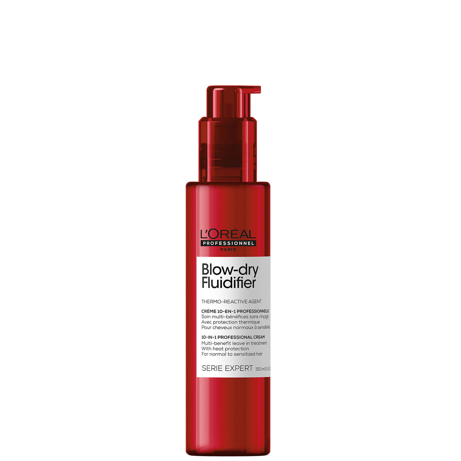 L’Oréal Professionnel Serie Expert Blow-Dry Fluidifier Multi-Benefit Blow Dry Cream with Heat Protection 150ml
L’Oréal Professionnel Serie Expert Blow-Dry Fluidifier Multi-Benefit Blow Dry Cream with Heat Protection 150ml