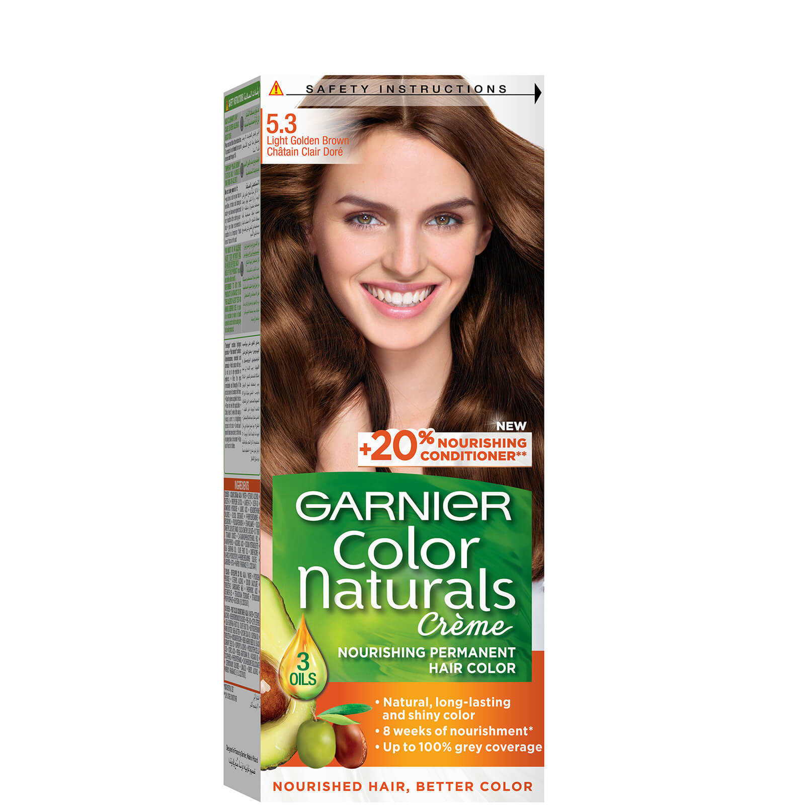 Garnier Colour Naturals Permanent Hair Dye - (Various Colours) - 5.3 Light Golden Brown
Garnier Colour Naturals Permanent Hair Dye - (Various Colours) - 5.3 Light Golden Brown