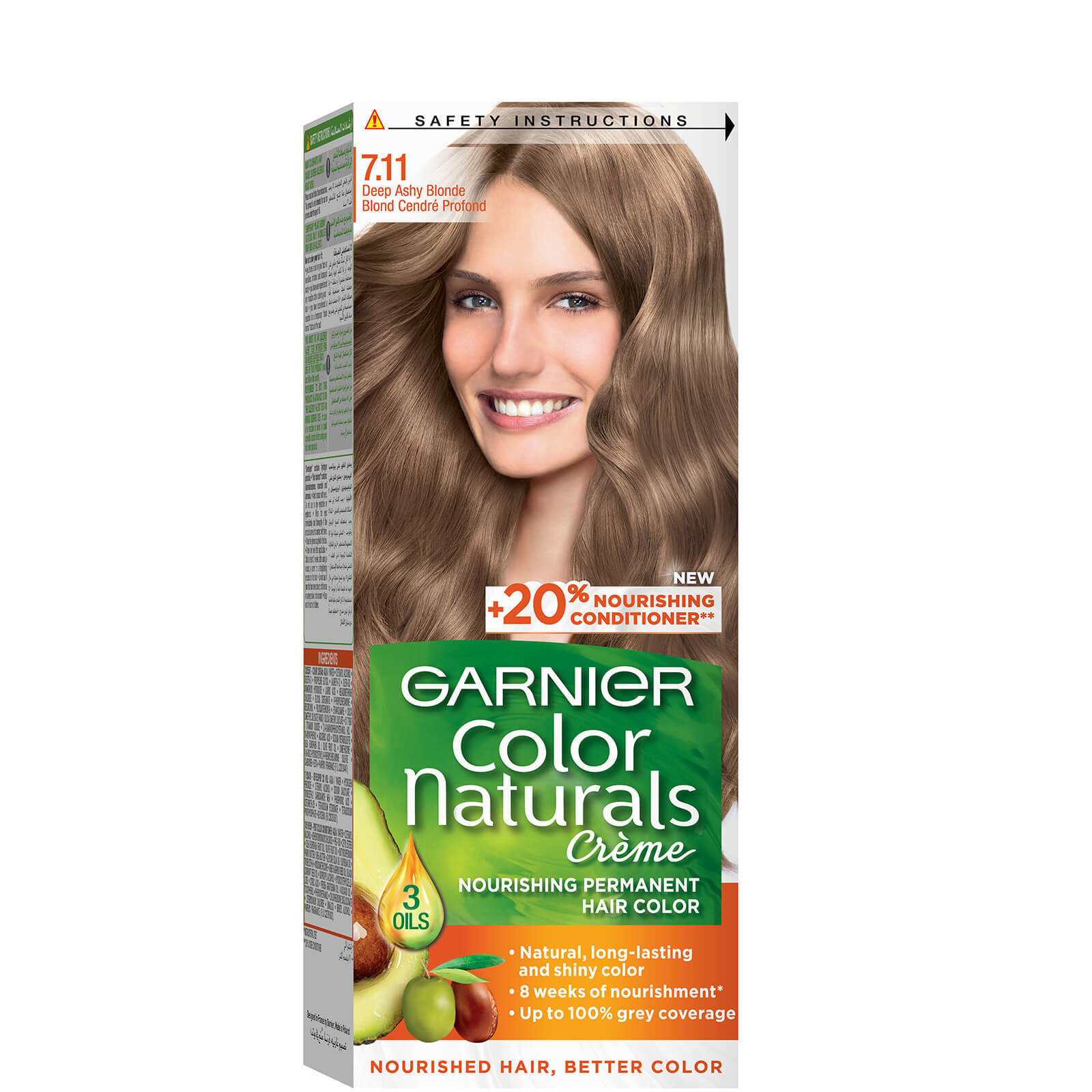 Garnier Colour Naturals Permanent Hair Dye - (Various Colours) - 7.11 Deepy Ashy Blonde
Garnier Colour Naturals Permanent Hair Dye - (Various Colours) - 7.11 Deepy Ashy Blonde