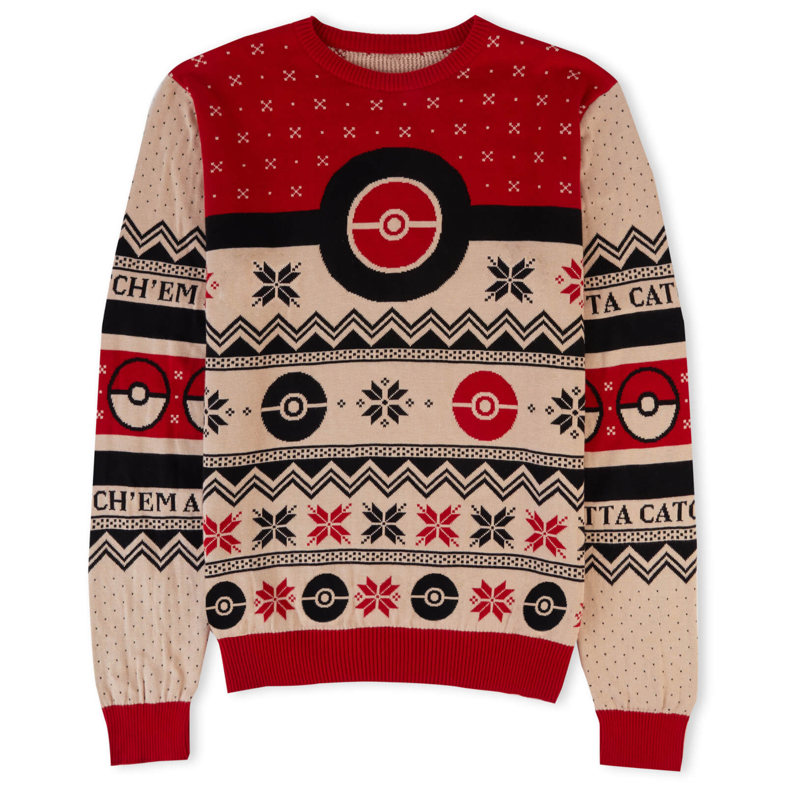 Pokémon Gotta Catch ’Em All Knitted Christmas Jumper - XXL