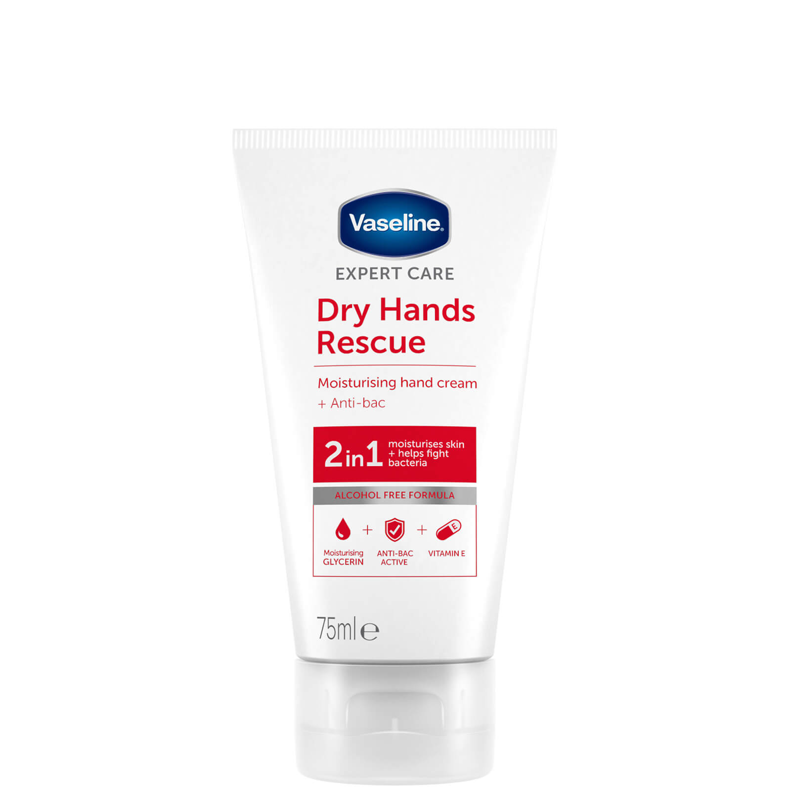 Vaseline Rescue Hand + Anti Bac Hand Lotion Tube 75ml