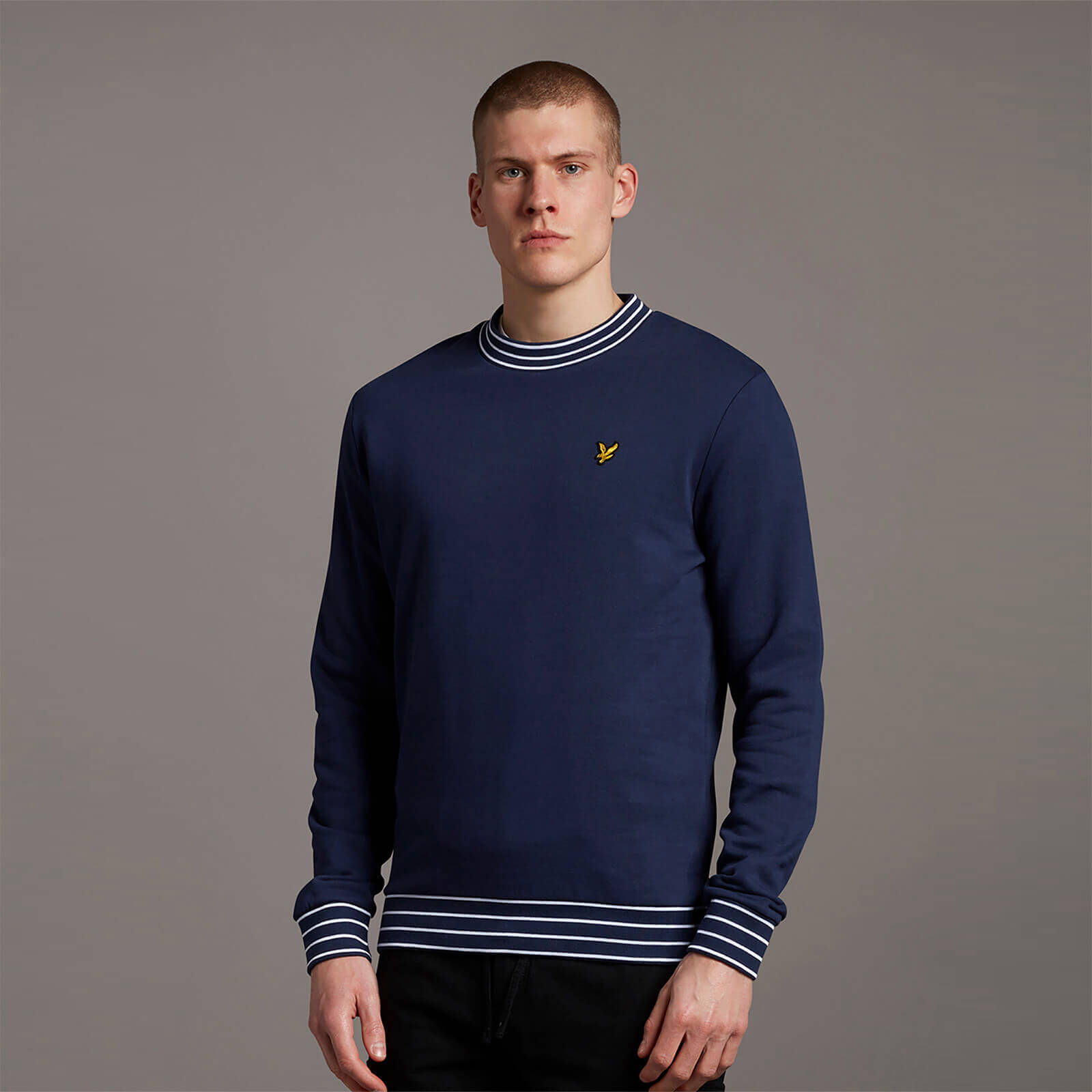 Multi Tipped Sweatshirt - Navy - XS