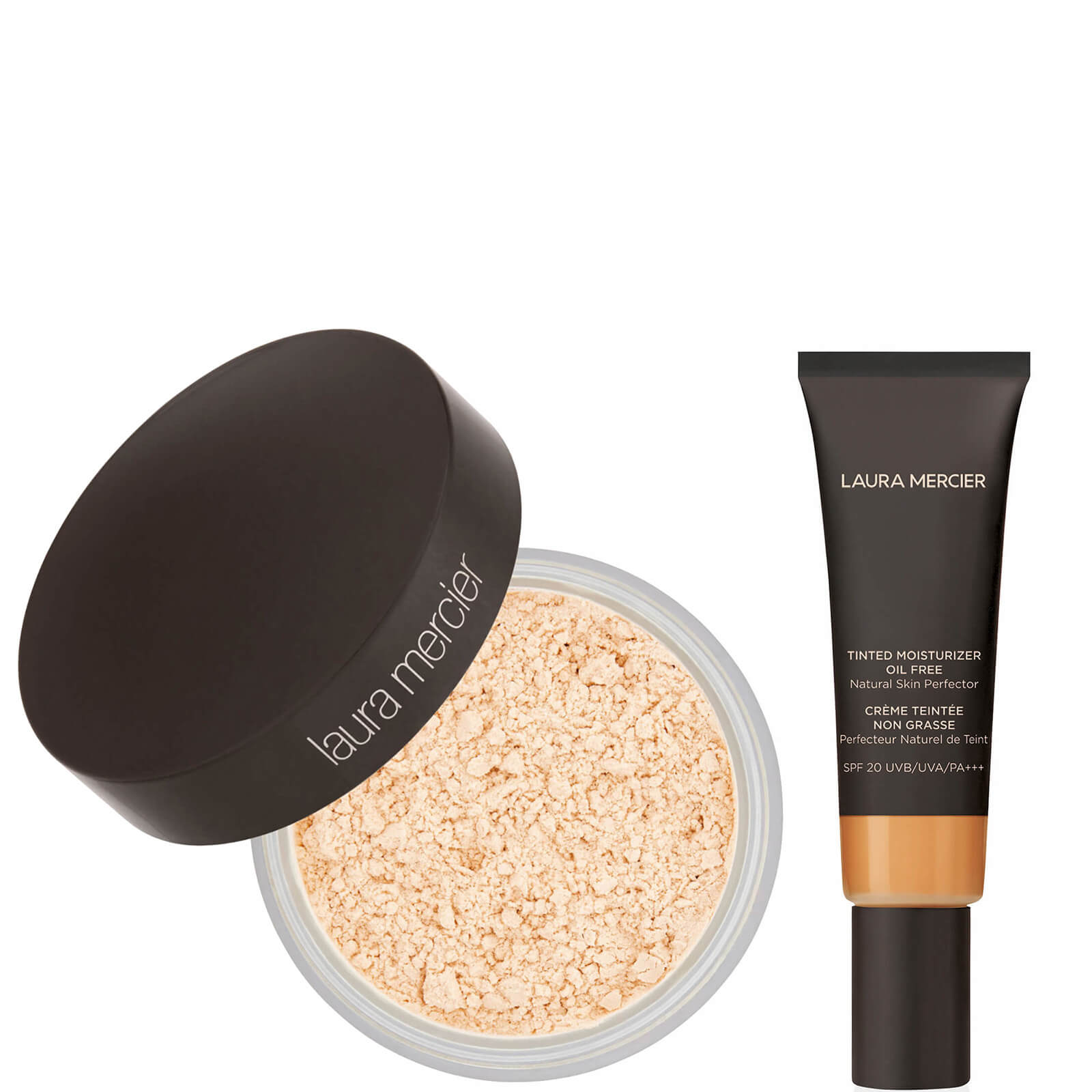 Laura Mercier Translucent Loose Setting Powder and Oil Free Tinted Moisturiser Duo (Various Shades) - Tawny
Laura Mercier Translucent Loose Setting Powder and Oil Free Tinted Moisturiser Duo (Various Shades) - Tawny