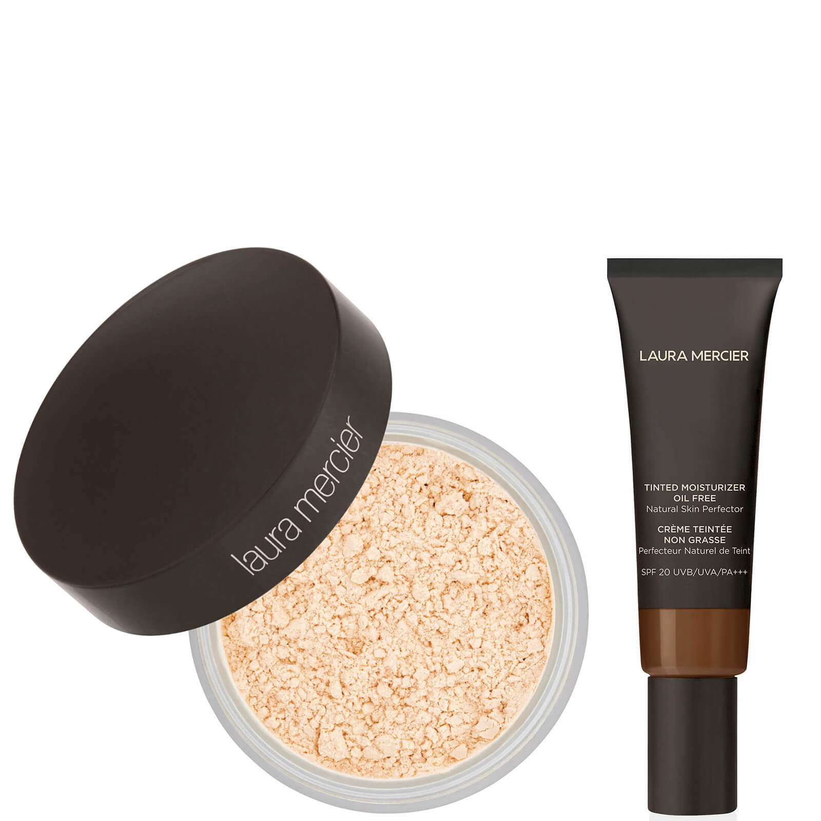 Laura Mercier Translucent Loose Setting Powder and Oil Free Tinted Moisturiser Duo (Various Shades) - Cacao
Laura Mercier Translucent Loose Setting Powder and Oil Free Tinted Moisturiser Duo (Various Shades) - Cacao