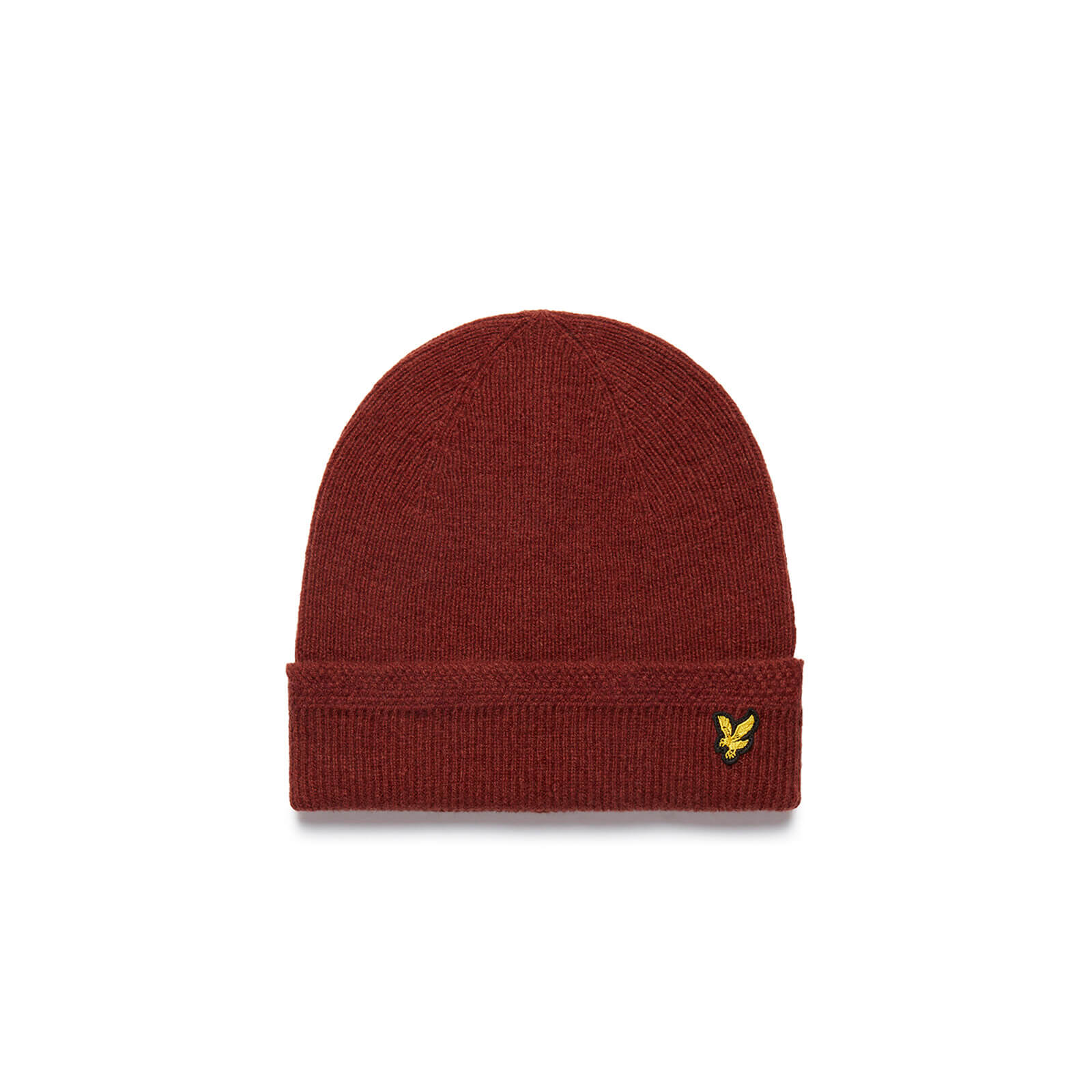 Racked rib beanie - Rust - One Size