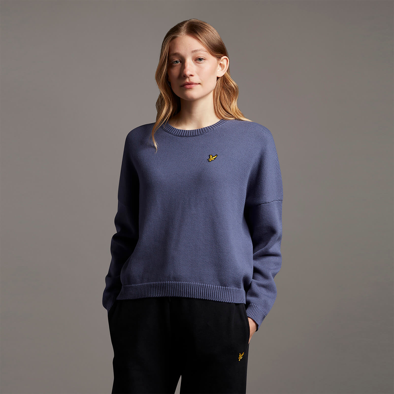 Crew Neck Jumper - Nightshade Blue - XXL