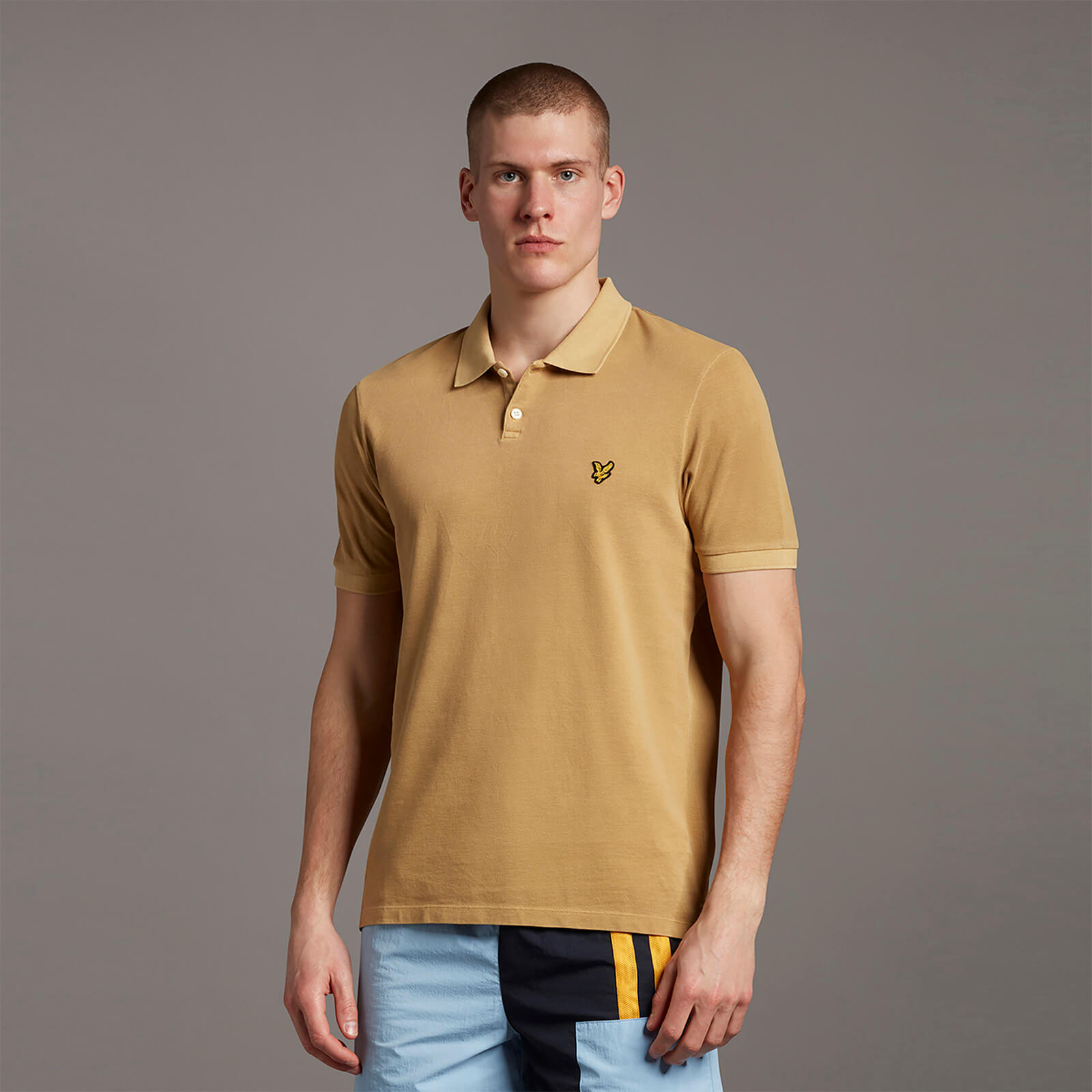 Washed Out Polo Shirt - Sunflower - XL