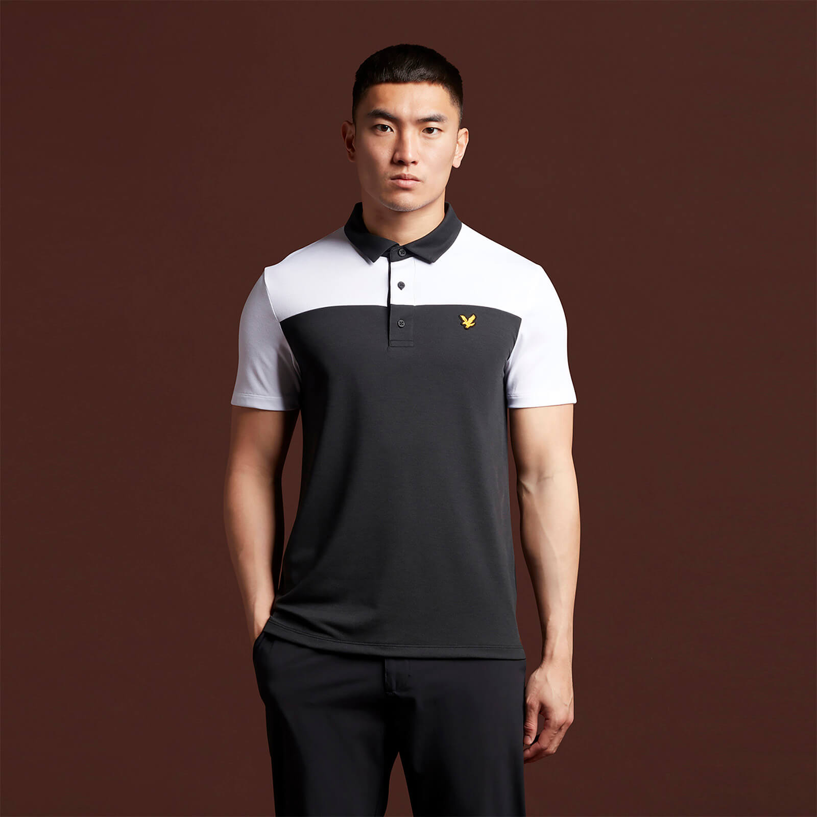 Polo Shirt with Back Branding - True Black - XS