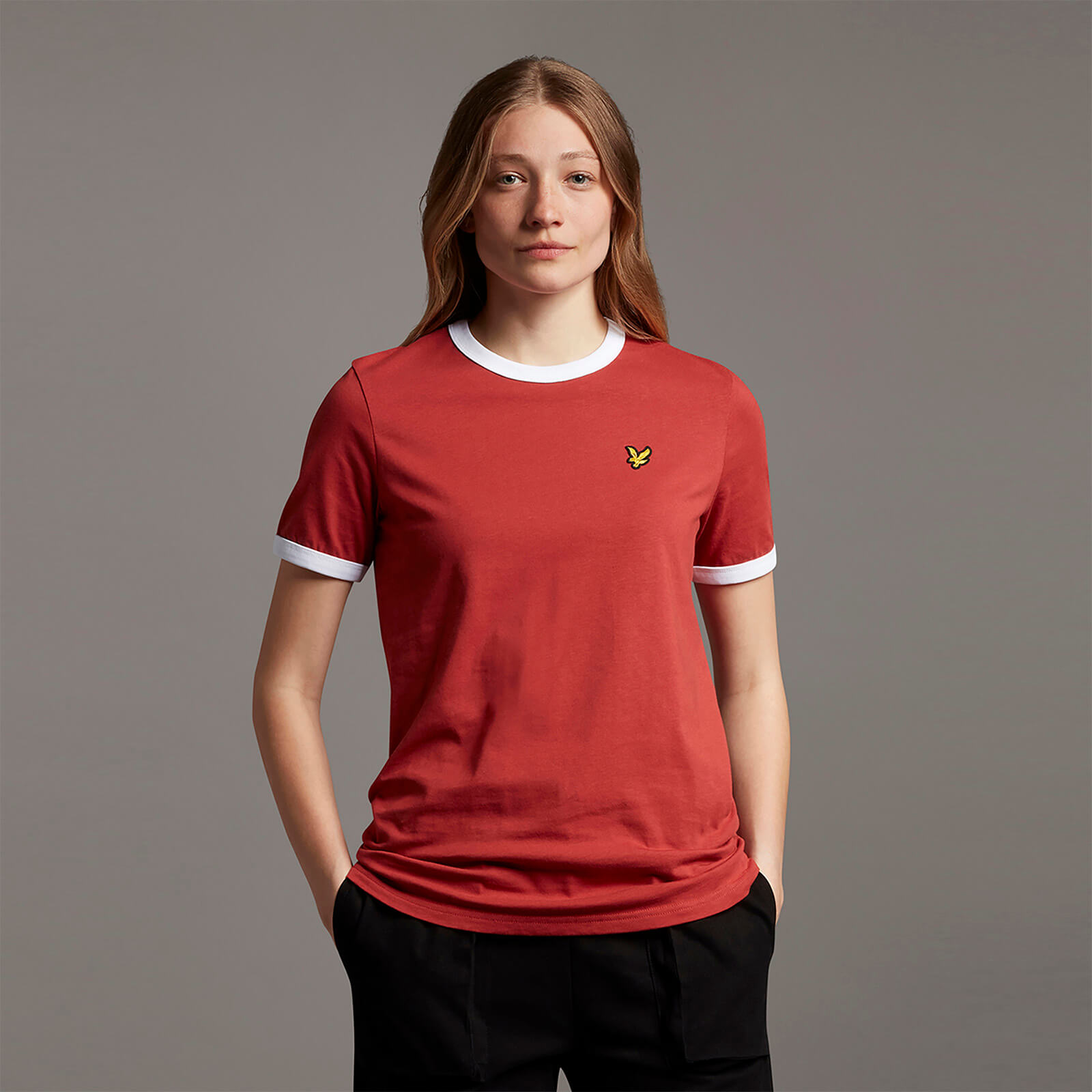 Ringer T-shirt - Chilli Red - M