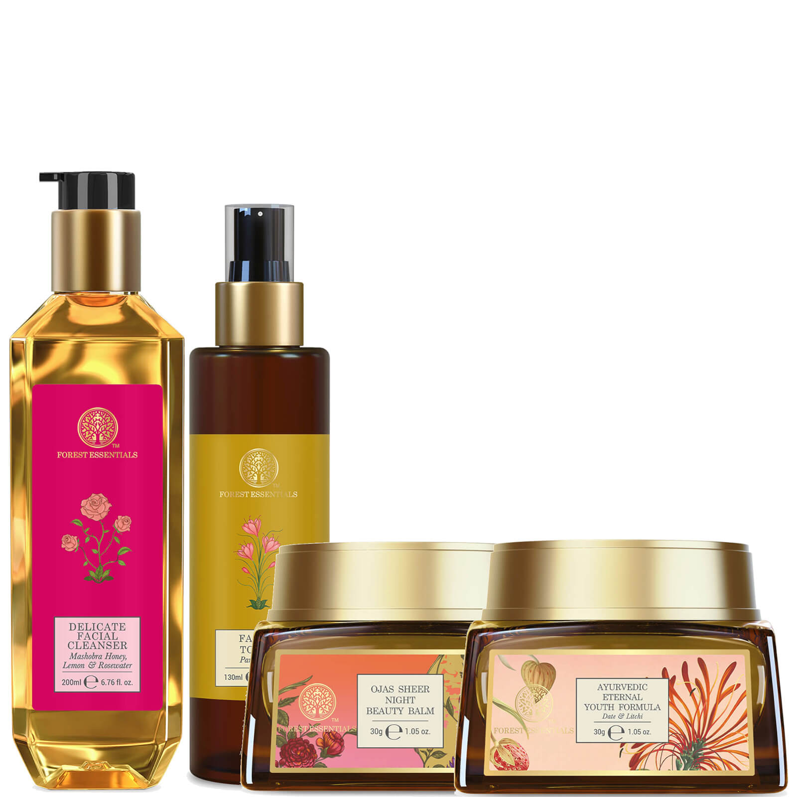 Forest Essentials Night Routine for Dry Skin