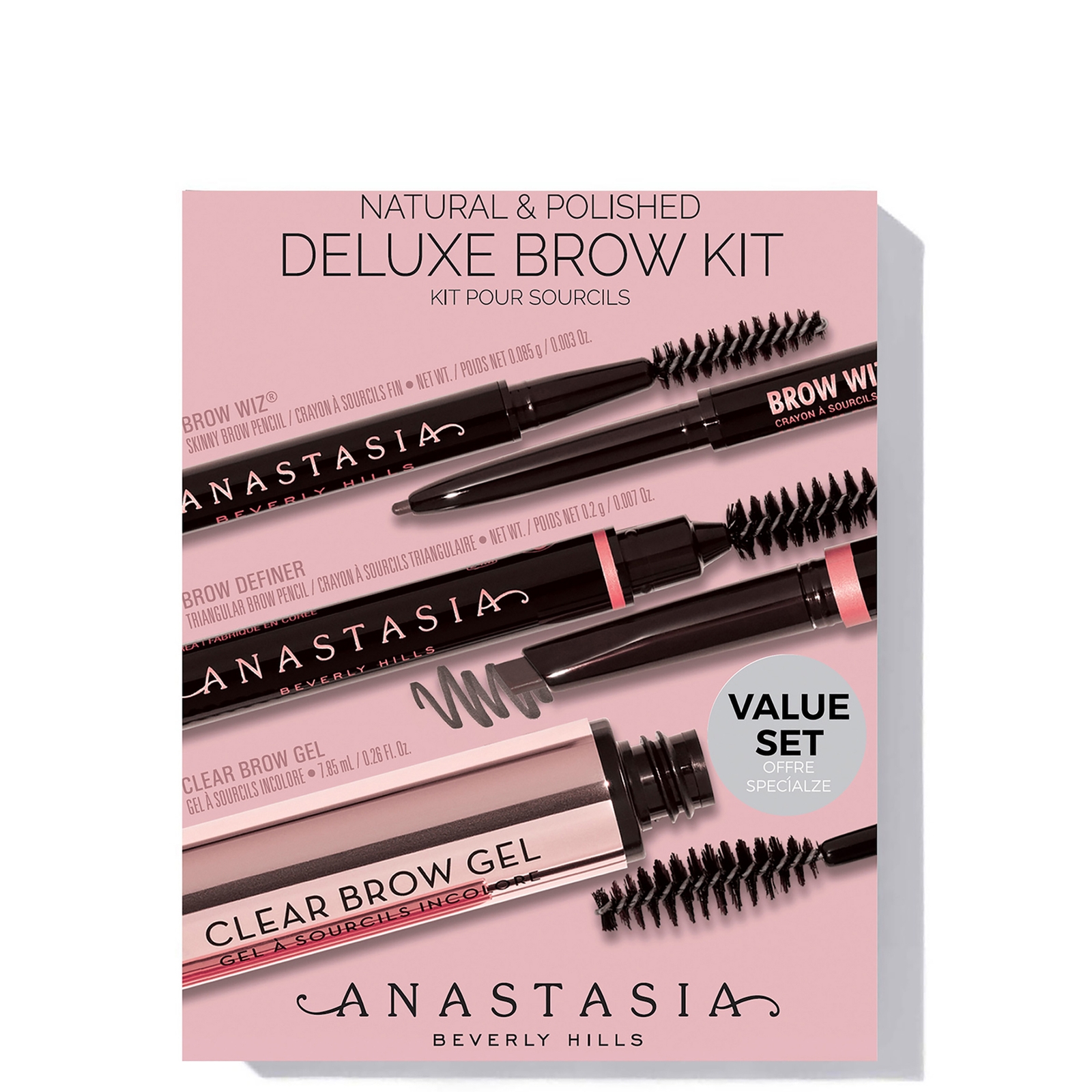 Anastasia Beverly Hills Natural and Polished Deluxe Kit (Various Colours) - Dark Brown
Anastasia Beverly Hills Natural and Polished Deluxe Kit (Various Colours) - Dark Brown