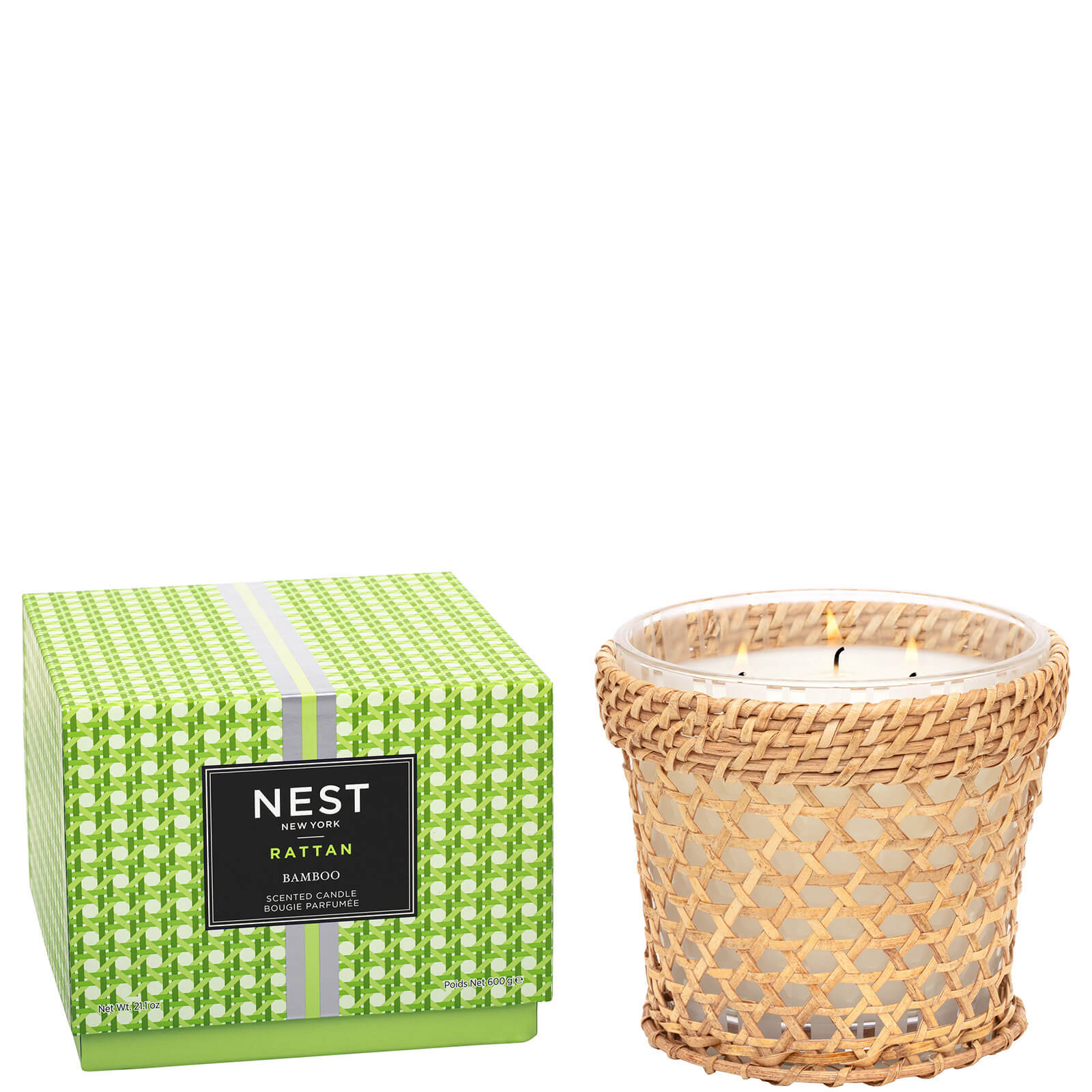 NEST New York Rattan Bamboo 3-Wick Candle 630ml