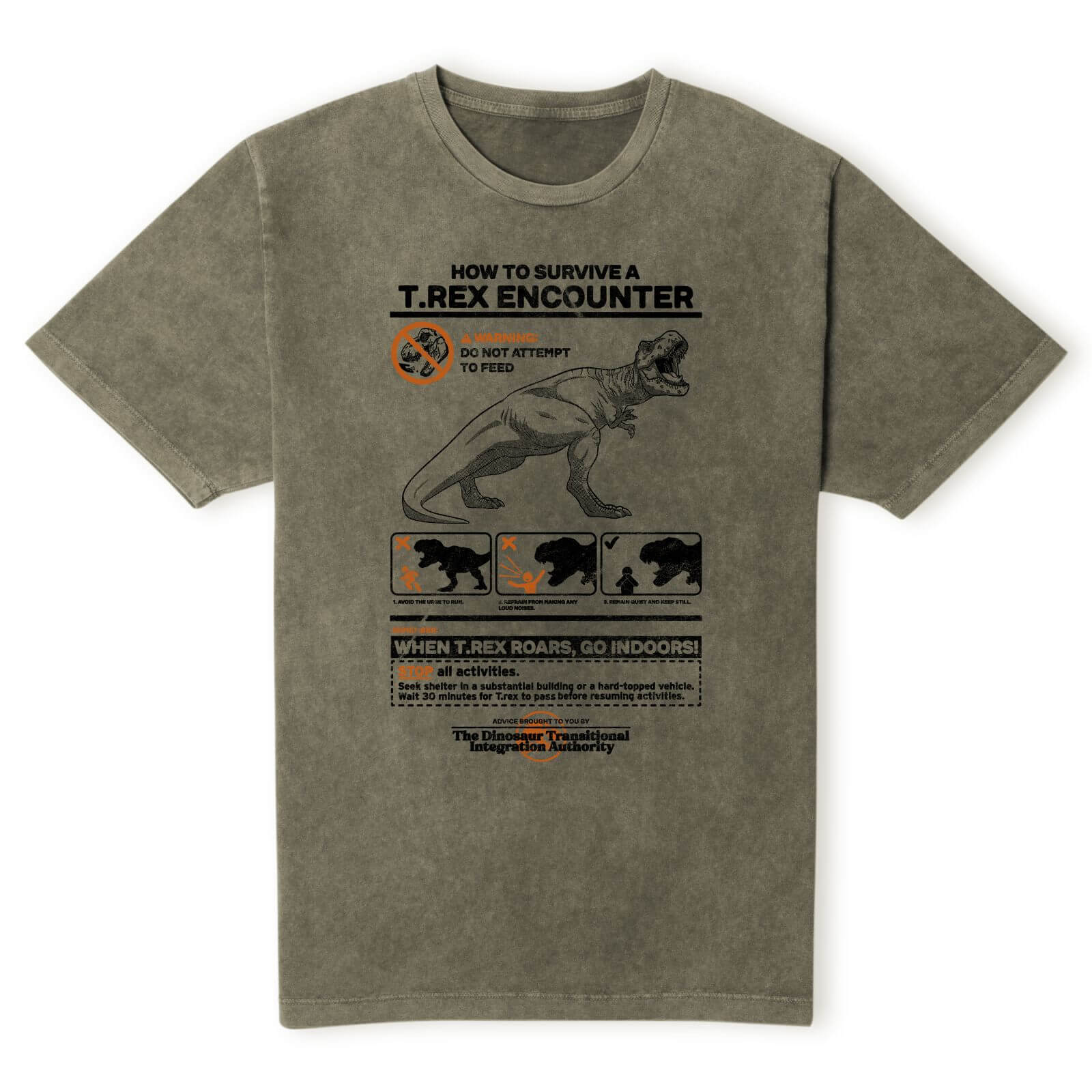 Jurassic World T-Rex Encounter Survival Guide Unisex T-Shirt - Khaki Acid Wash - L - Khaki Acid Wash
Jurassic World T-Rex Encounter Survival Guide Unisex T-Shirt - Khaki Acid Wash - L - Khaki Acid Wash