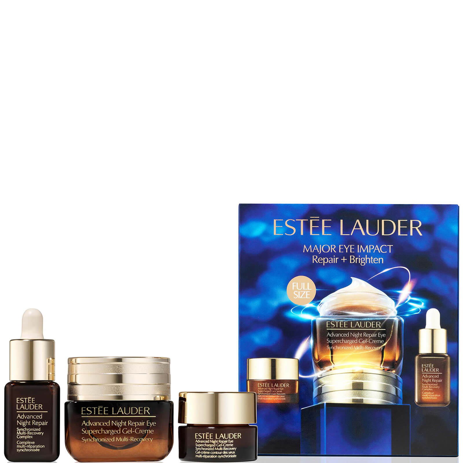 Estée Lauder Major Eye Impact Repair + Bright Advanced Night Repair 3 Piece Gift Set
Estée Lauder Major Eye Impact Repair + Bright Advanced Night Repair 3 Piece Gift Set