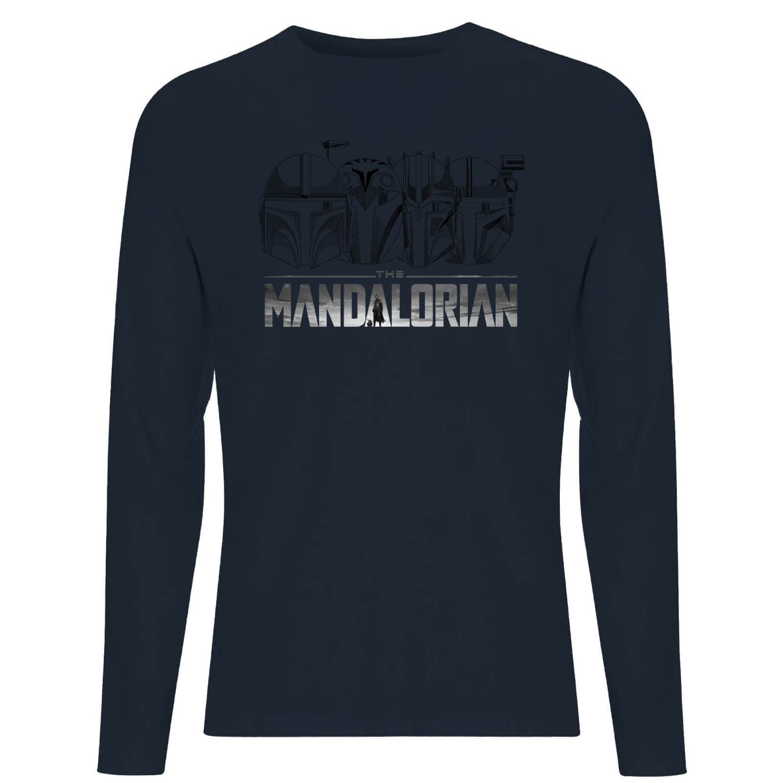 Star Wars The Mandalorian Helmets Line Art - Light Base Men's Long Sleeve T-Shirt - Navy - L
Star Wars The Mandalorian Helmets Line Art - Light Base Men's Long Sleeve T-Shirt - Navy - L