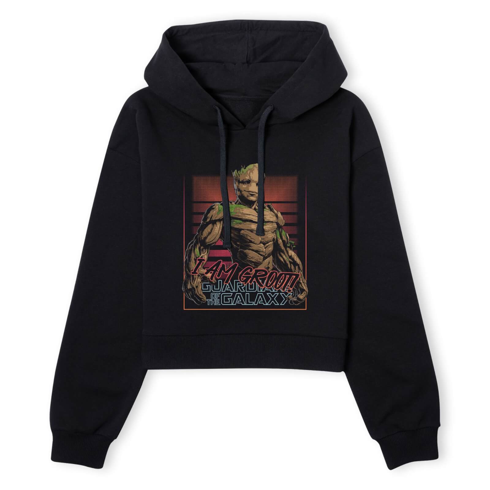 Guardians of the Galaxy I Am Retro Groot! Women's Cropped Hoodie - Black - S
Guardians of the Galaxy I Am Retro Groot! Women's Cropped Hoodie - Black - S