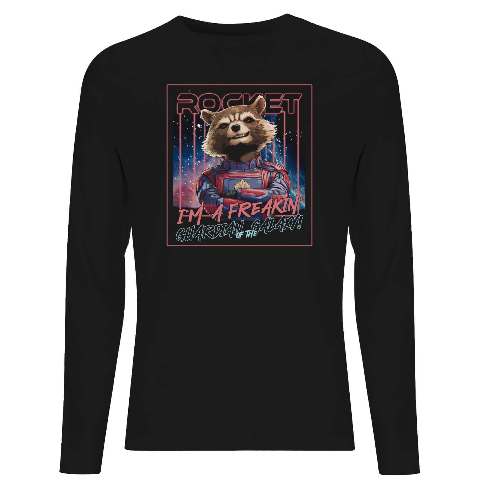 Guardians of the Galaxy Glowing Rocket Raccoon Men's Long Sleeve T-Shirt - Black - XS
Guardians of the Galaxy Glowing Rocket Raccoon Men's Long Sleeve T-Shirt - Black - XS