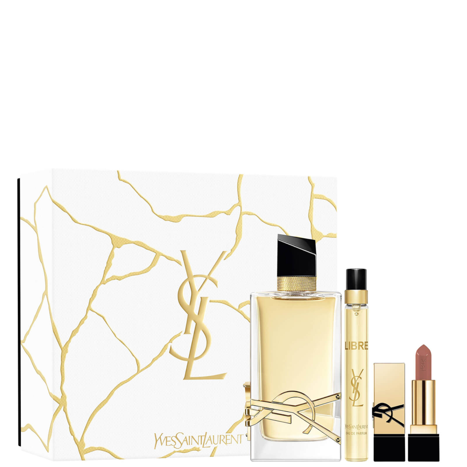 Yves Saint Laurent Libre Eau de Parfum 90ml, Trial Size and Mini Rouge Pur Couture Set
Yves Saint Laurent Libre Eau de Parfum 90ml, Trial Size and Mini Rouge Pur Couture Set