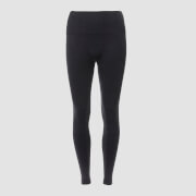 Acid Wash Seamless Leggings - Black - XL