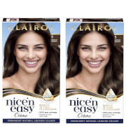 Clairol Nice' n Easy Crème Natural Looking Oil Infused Permanent Hair Dye Duo (Various Shades) - 5 Medium Brown
Clairol Nice' n Easy Crème Natural Looking Oil Infused Permanent Hair Dye Duo (Various Shades) - 5 Medium Brown