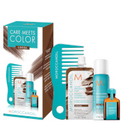 Moroccanoil Care Meets Colour Brunette Bundle with Free Comb - Cocoa