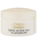 Click to view product details and reviews for Loreal Paris Dermo Expertise Triple Active Day Multi Protection Moisturiser Dry Sensitive Skin 50ml.